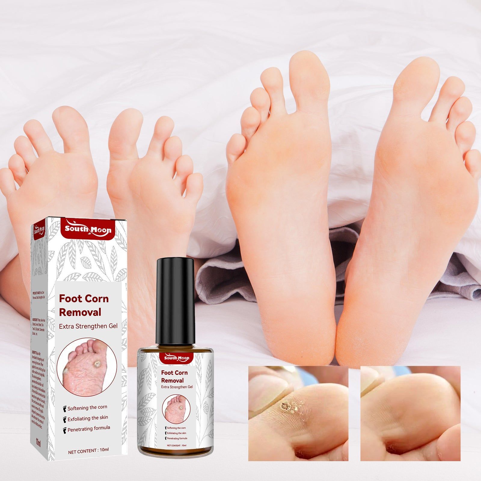 Revitalize Your Feet with Foot Care Gel, Softens Keratin, Relieves Pain ,10ml
