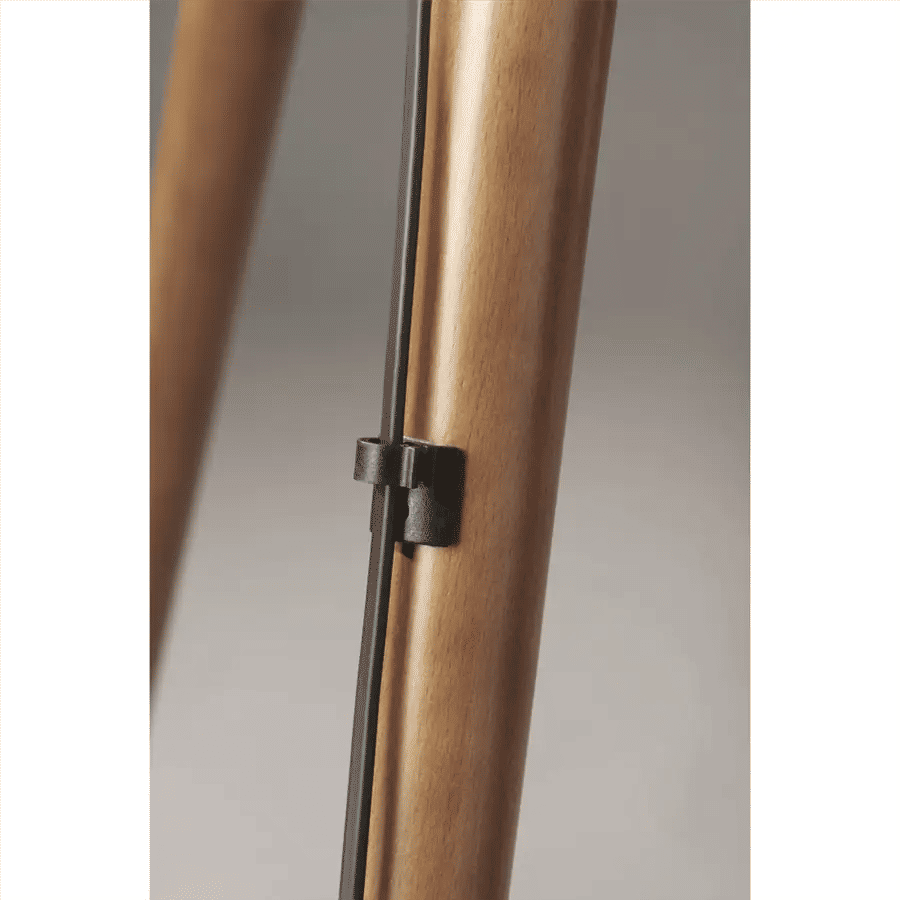 Hama 118091 REAL WOOD TV STAND, 165 CM (65), 400X400, SWIVEL, VARIABLE HEIGHT, BLACK