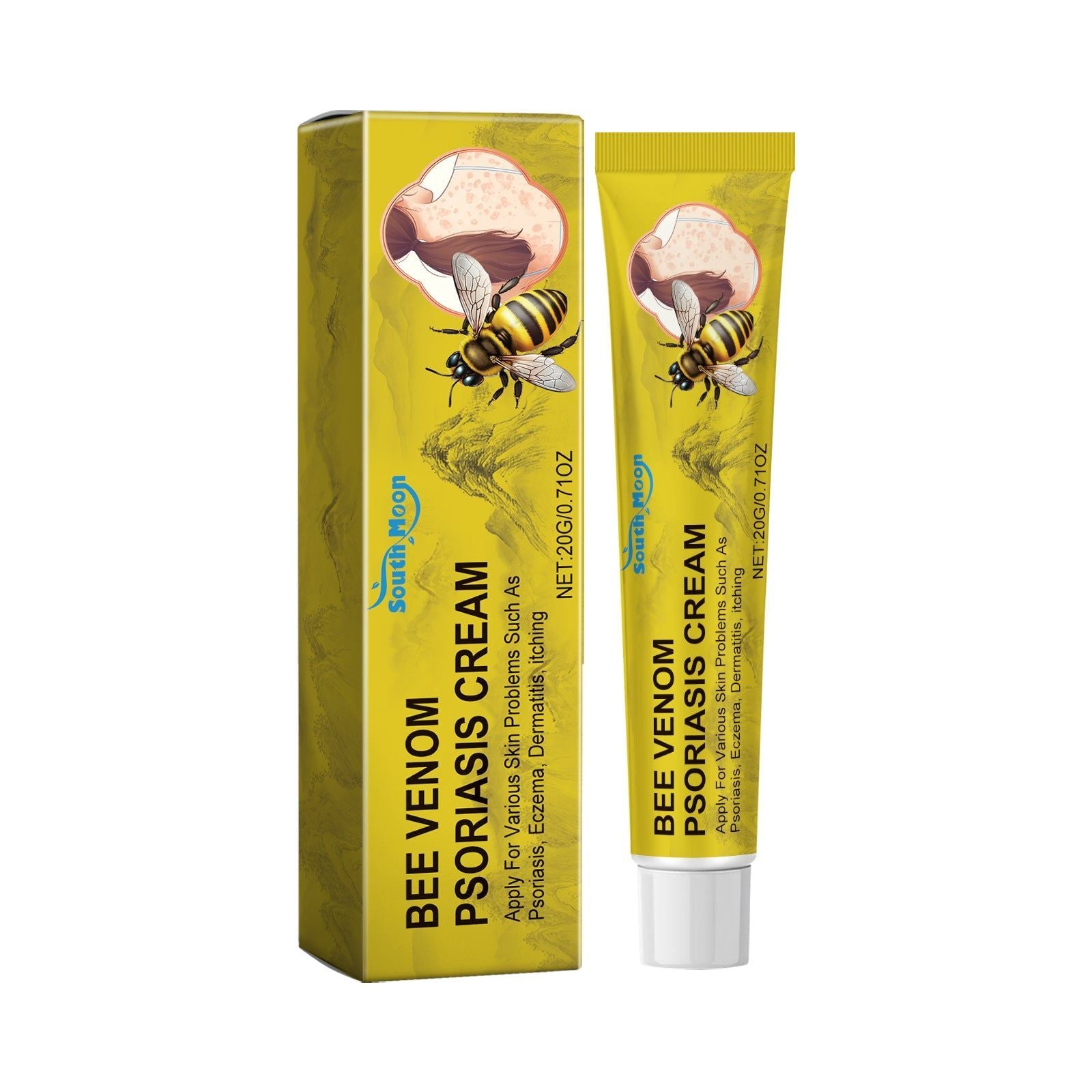 Bee Venom Cream, Relieve Itching, Moisturize, Skin Care, Natural Healing ,20g