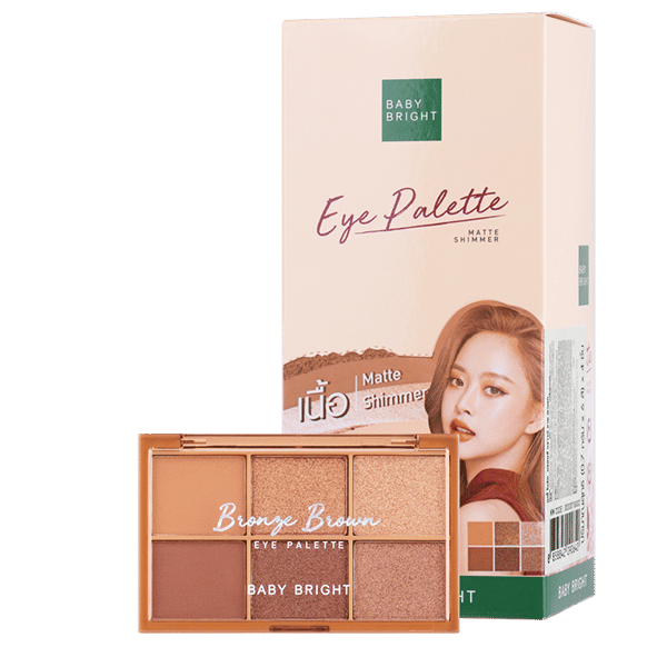 باليت ظلال عيون برونزية بنية 0.7 جرام × 6 ألوان بيبي برايت (M)