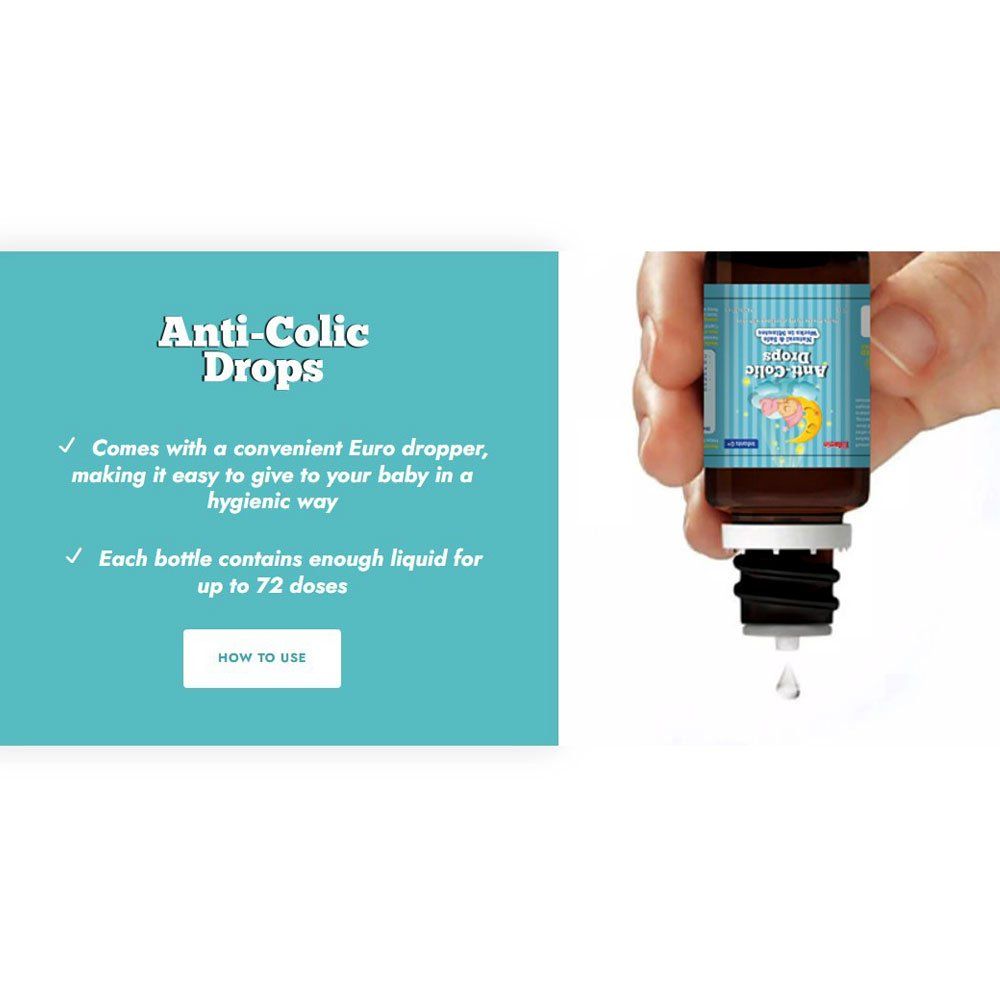 قطرات ديتامين المضادة للمغص للرضع، مكونة من مكونات طبيعية وآمنة لتخفيف الغازات - من عمر شهر فما فوق، 10 مل