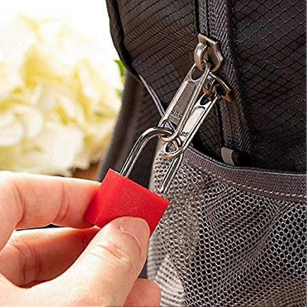 8 Pack Small Colorful Padlocks with Keys for Luggage & Gym