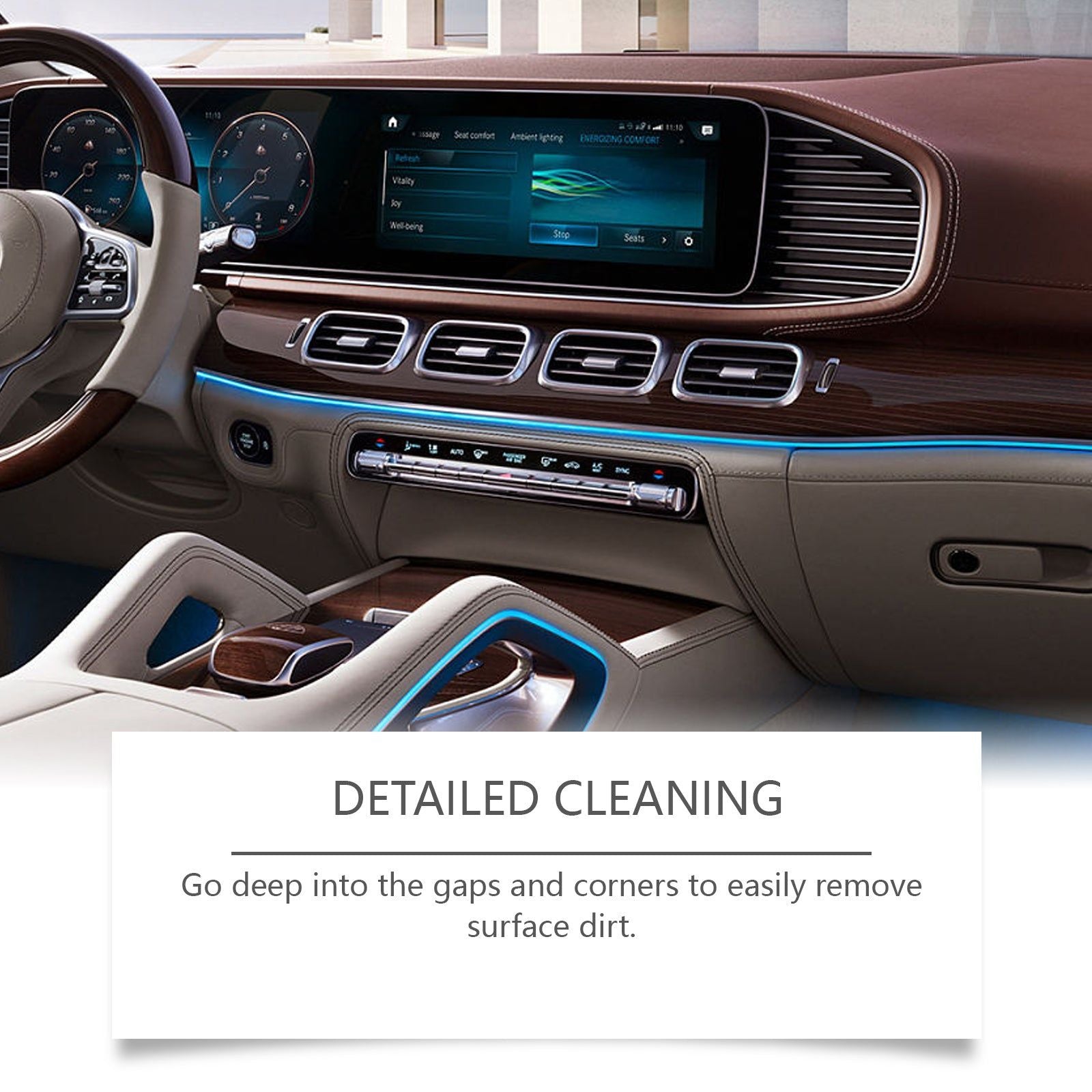 Car Care Foam Cleaner, Deep Clean, Leather & Interior, Stain Remover, Multi-Purpose ,1set