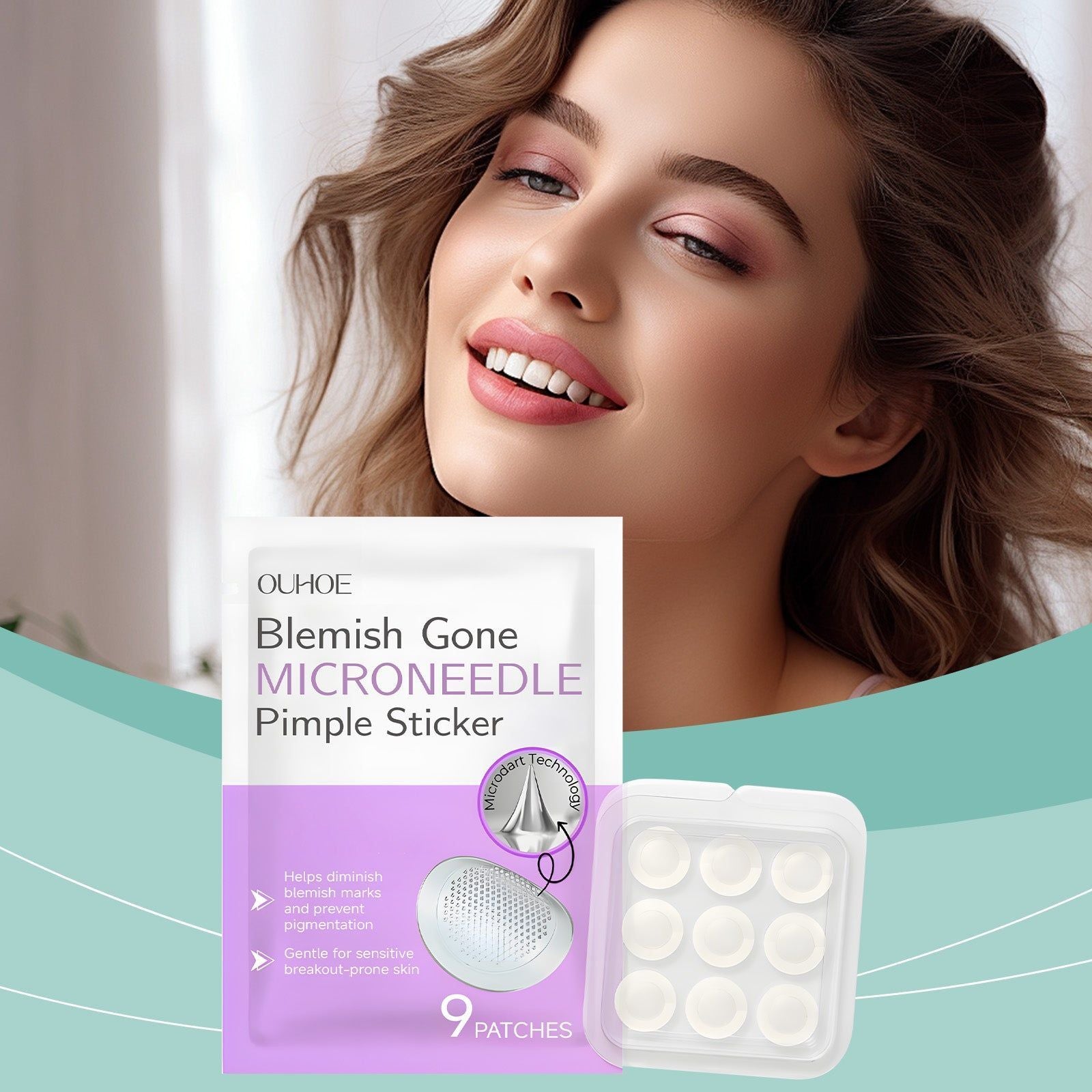 Clear Acne Patch,Hydrating,Fast-Acting,Spot Treatment,Clear Skin,Daily Acne Care ,9pcs
