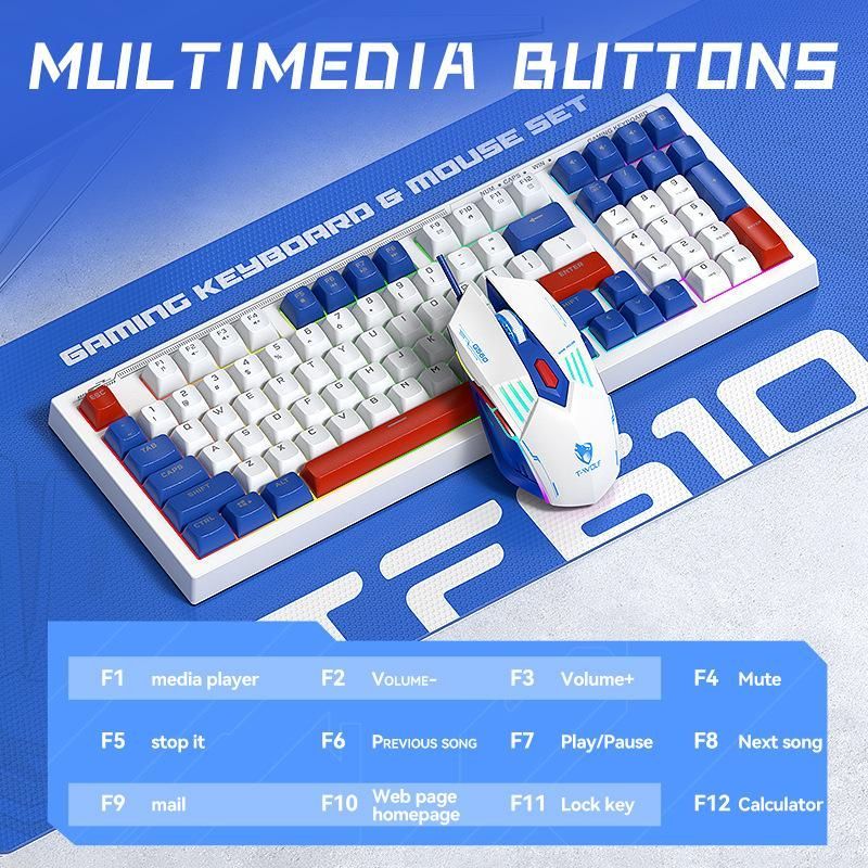 USB-C/Type-C Wired 98 Keys Keyboard and Mouse Combo