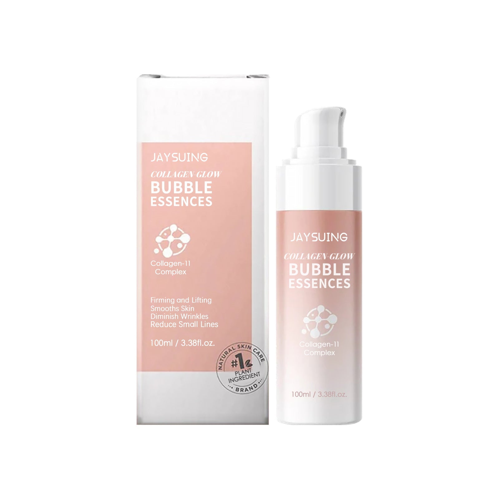 Collagen Light Bubble Essence, Brightens Dull Skin, Anti-Wrinkle, Hydrating, Youthful Glow ,100ml