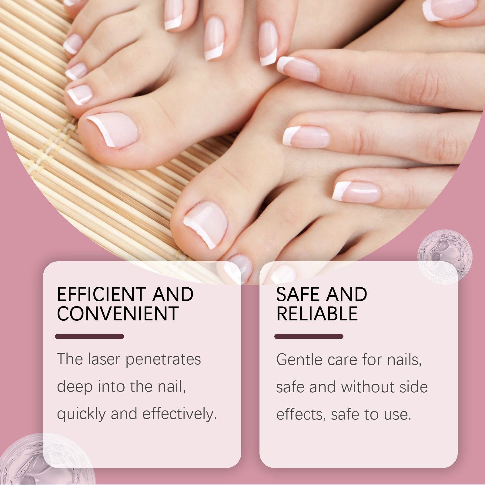 Deep Nail Apparatus for Brightening, Gentle Laser Nail Care, Safe Daily Use ,1pcs