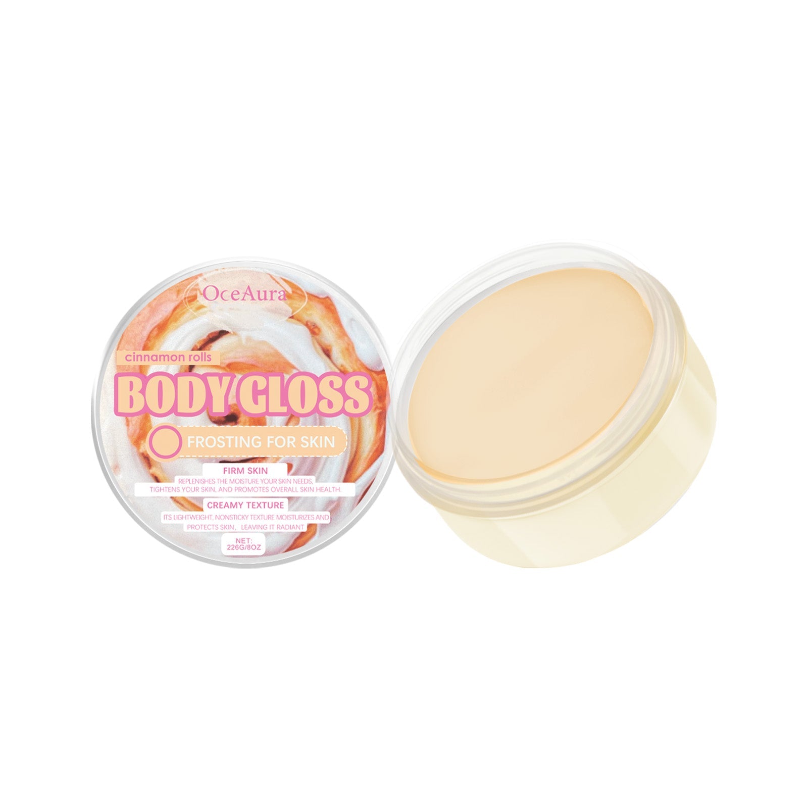 Body Gloss Frosting, Hydrating Skin Care, Elastic, Firming, Soft, Smooth ,226g