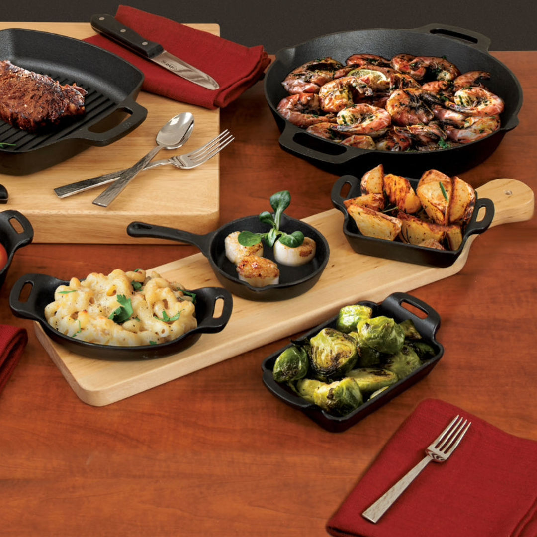 Winco FireIron Mini Cast Iron 10oz Rectangular Server