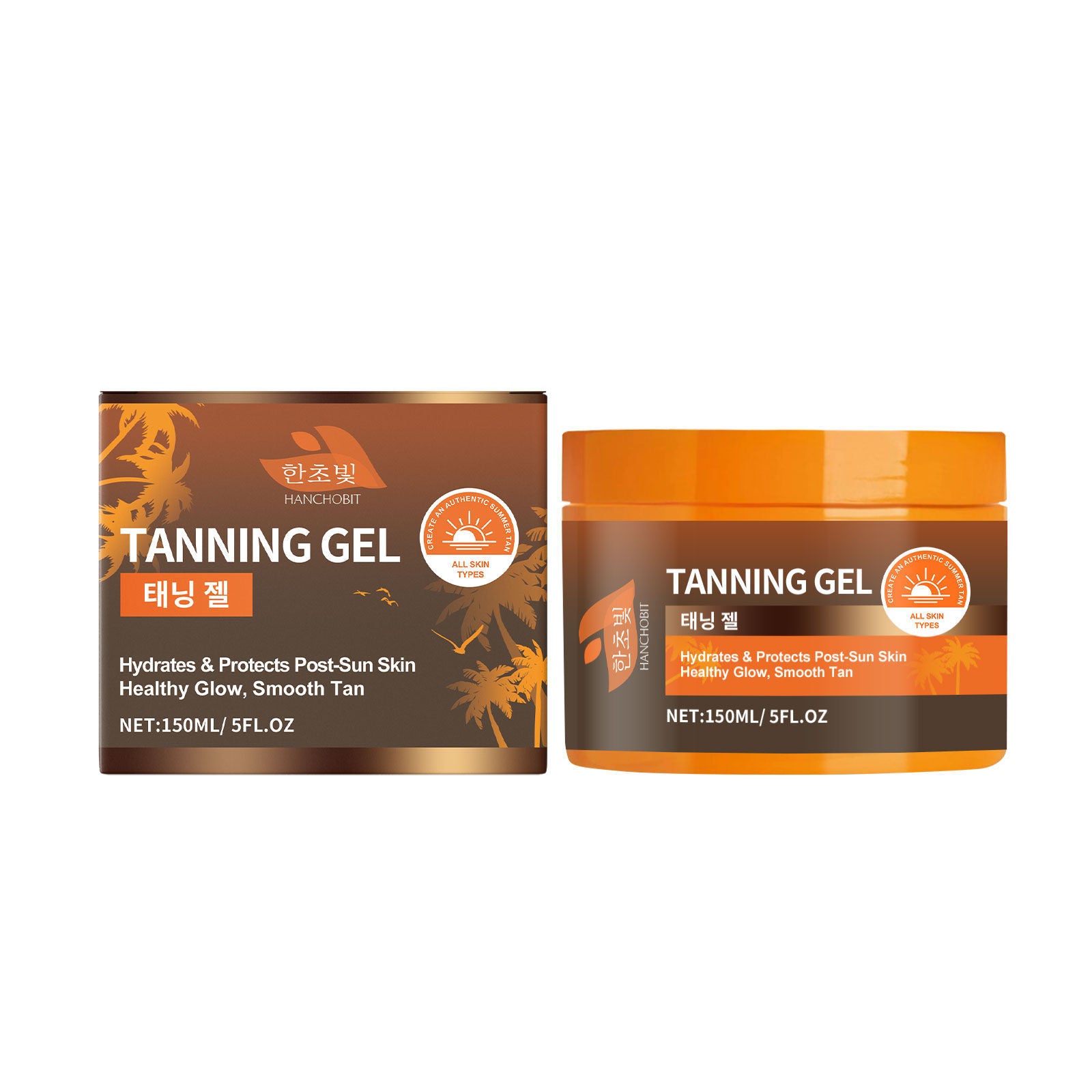 Black Gel, Natural Tan, Hydrating Body Care, Herbal Skin Protector ,150ml