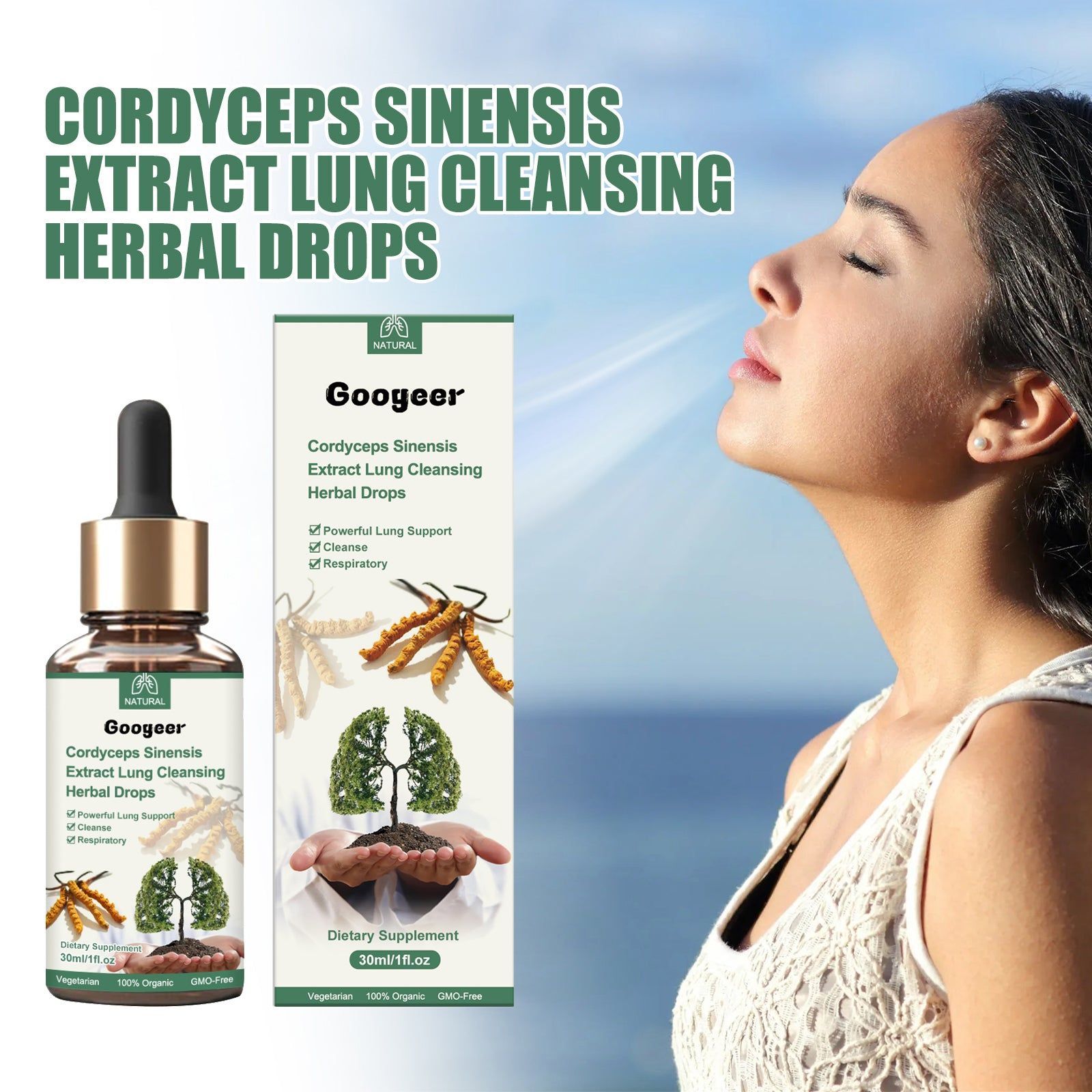 Body Care Drops for Nasal Relief, Lung Support, Natural Respiratory Detox ,30ml
