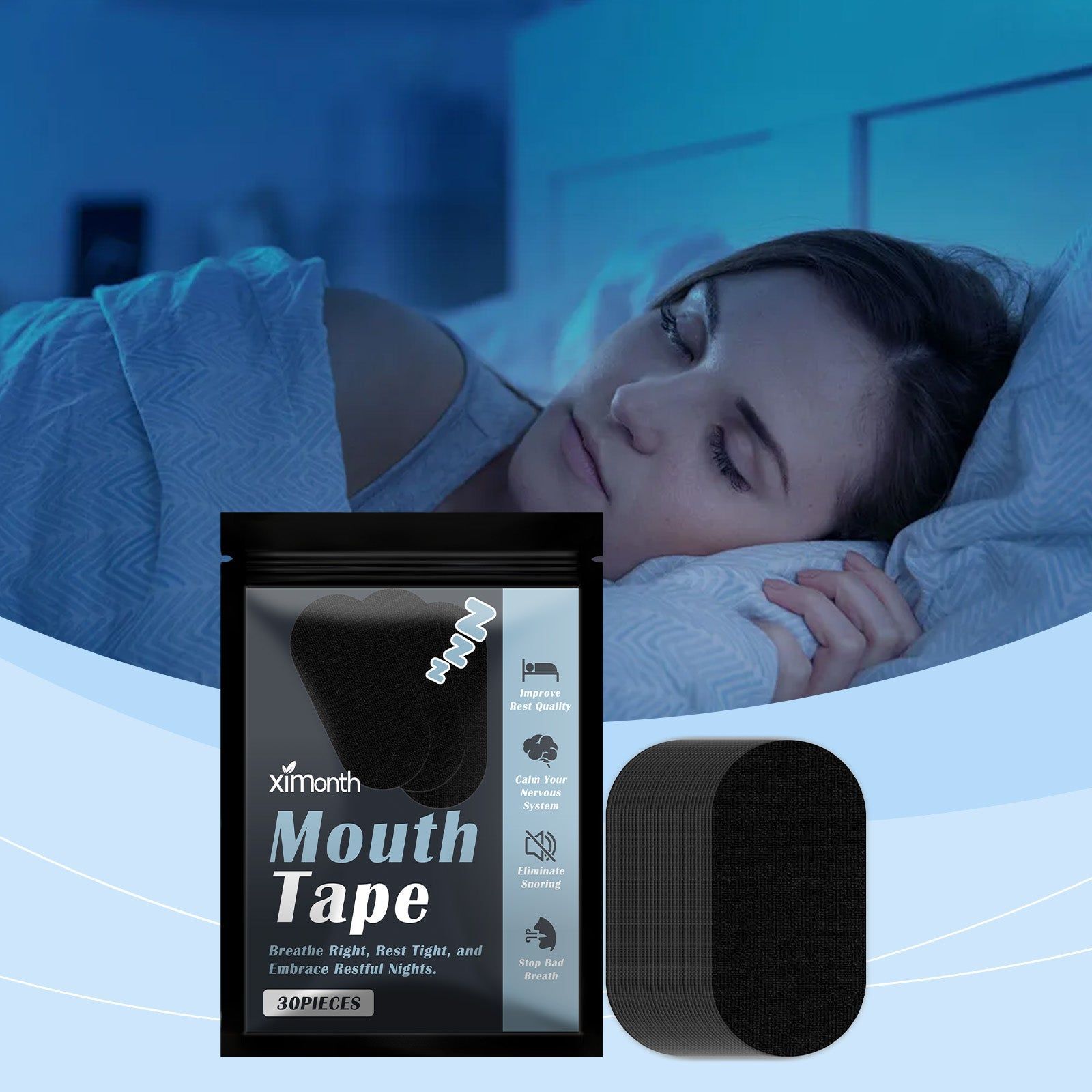 Anti-Snoring Sleep Patch, Deep Sleep, Moisturize, Body Care, Night Relaxation ,30pieces