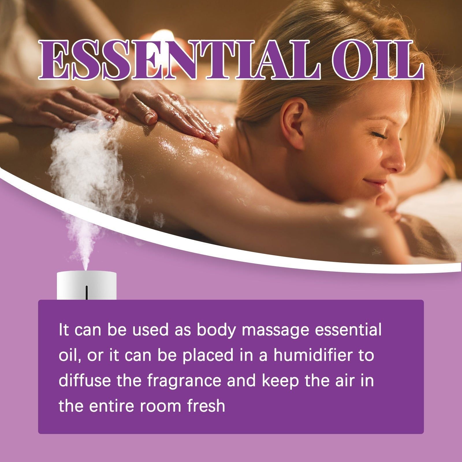 Lavender Essential Oil for Body Care, Moisturizing, Whitening, Relaxing, Skin Firming ,10ml/box