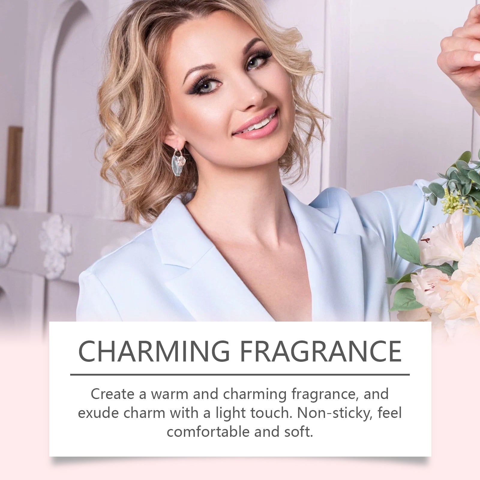 Charm Roll Perfume, Long-lasting Vanilla Jasmine Scent, Elegant & Confident ,10ml/box