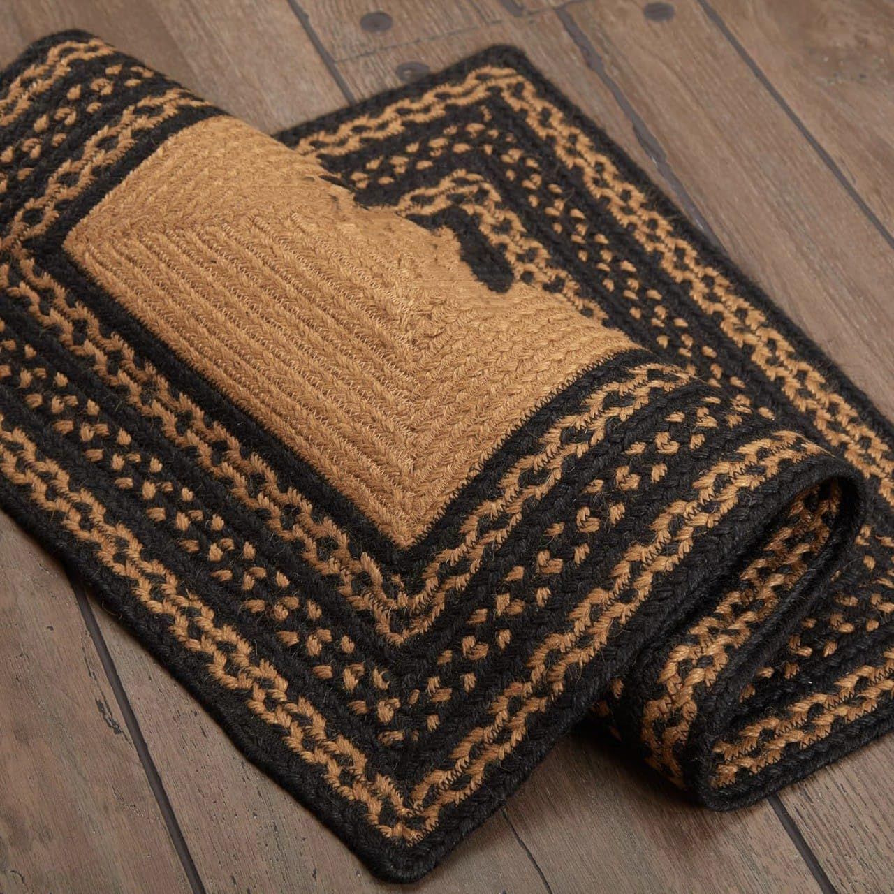 AIESY®  Beautiful Braided Reversible Cotton Area Door Mat For Home