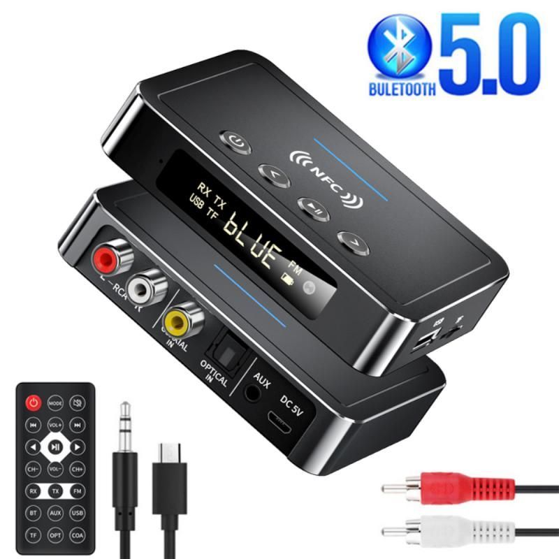 Nfc Bluetooth Receiver 5.0 Wireless Audio Tranmitter 3 In 1 Bluetooth Adapter