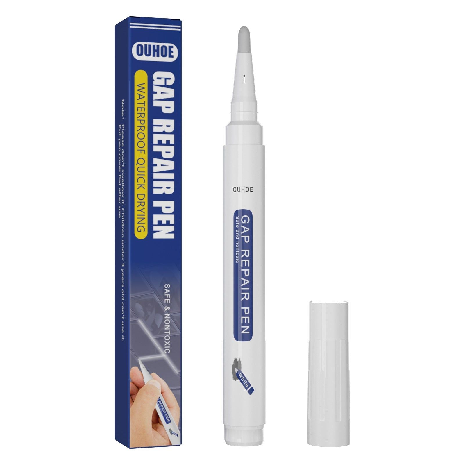 Beautify Tile Seam Pen, Waterproof Mildew Resistant, Easy Tile Repair Tool ,8g