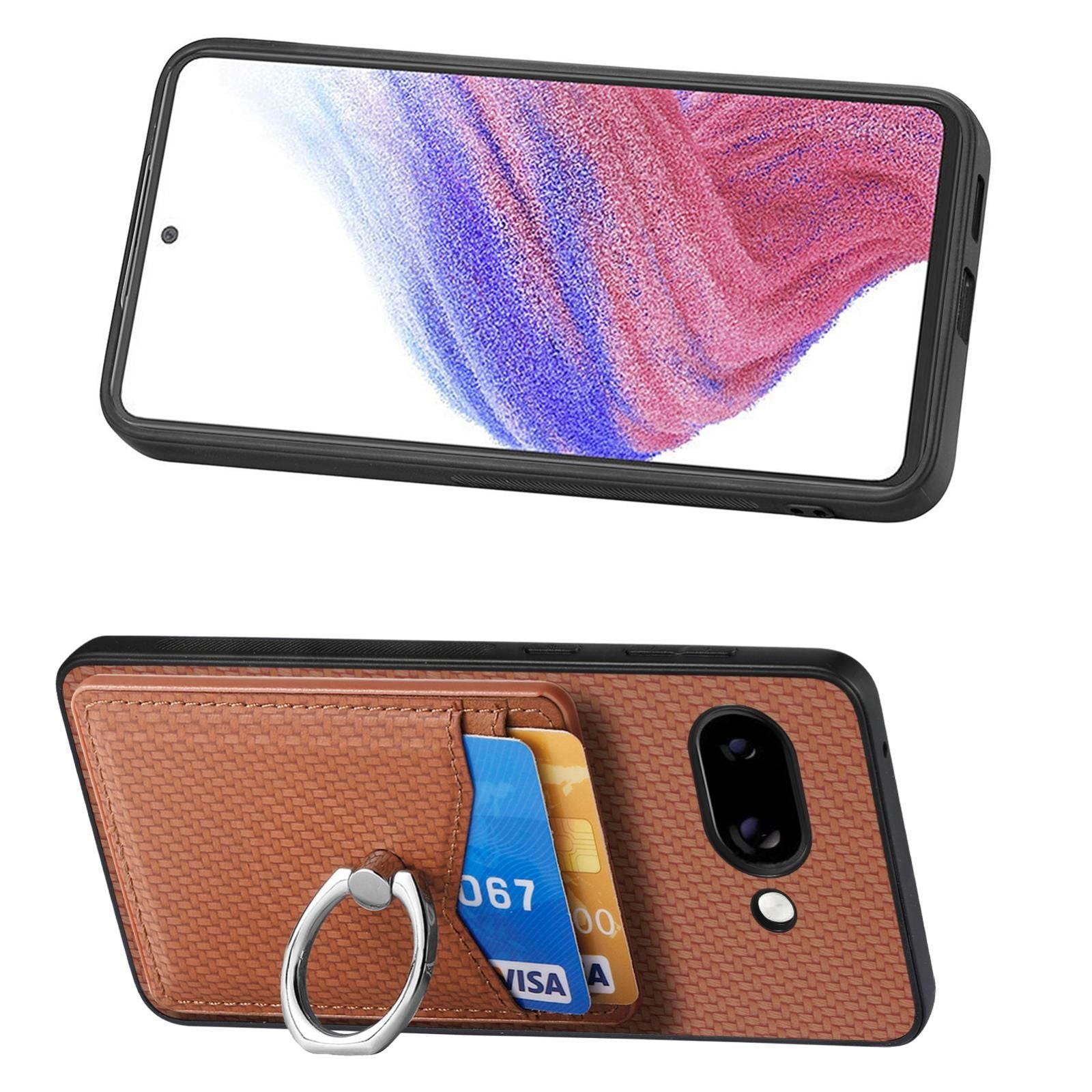 Card Wallet Ring Phone Case For Google Pixel 9a