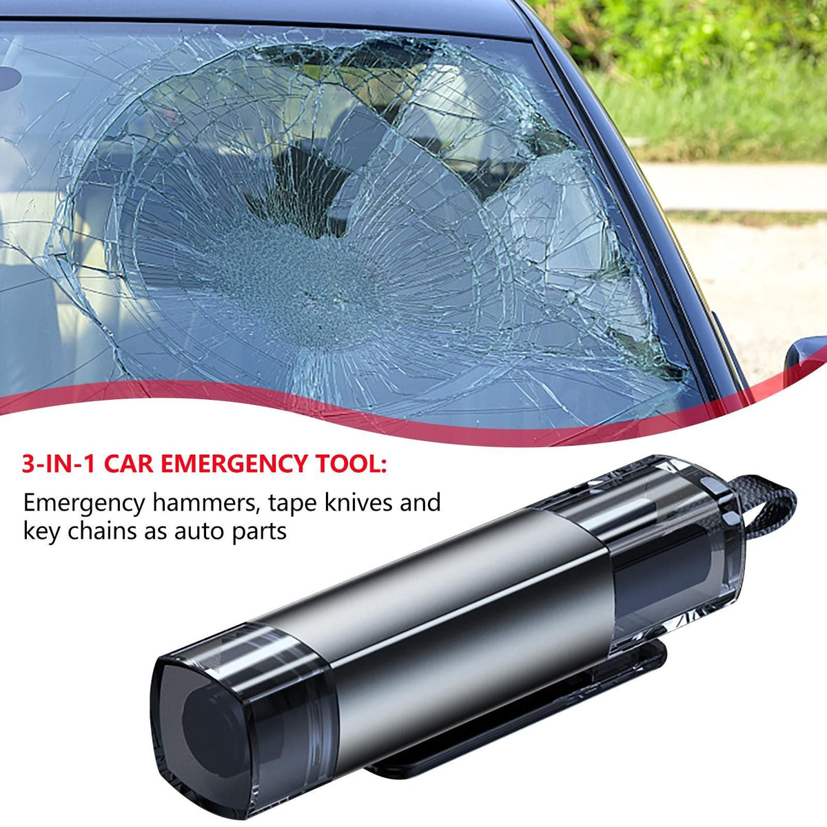 Car Safety Hammer Mini Lifesaving Hammer Multi Purpose Escape Window Breaker