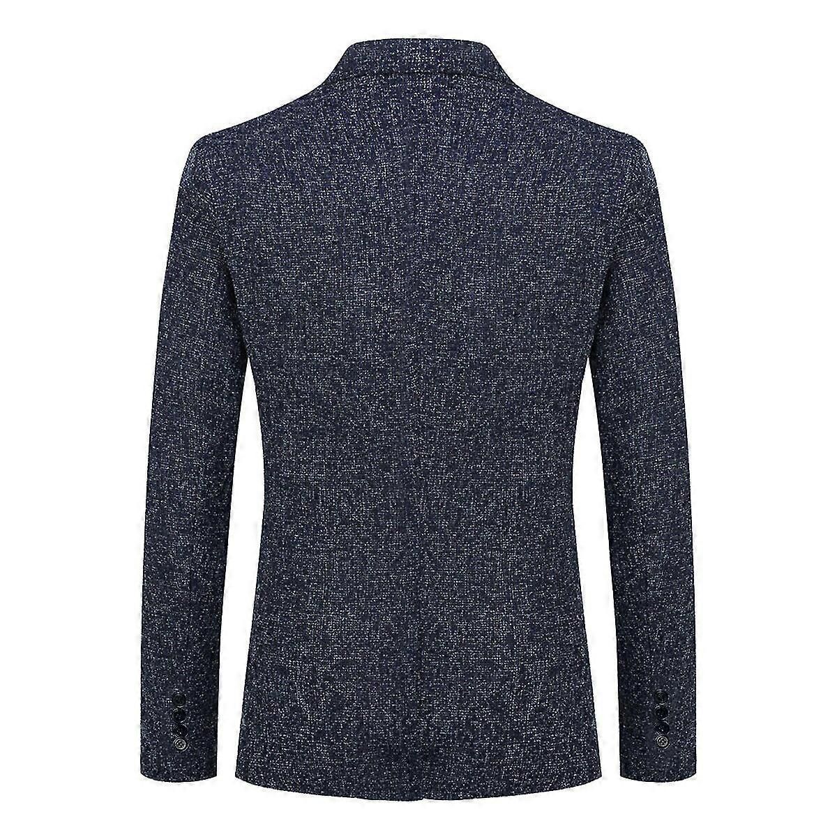 Allthemen Mens Sport Jacket Notched Lapel One Button Slim Blazer zxin