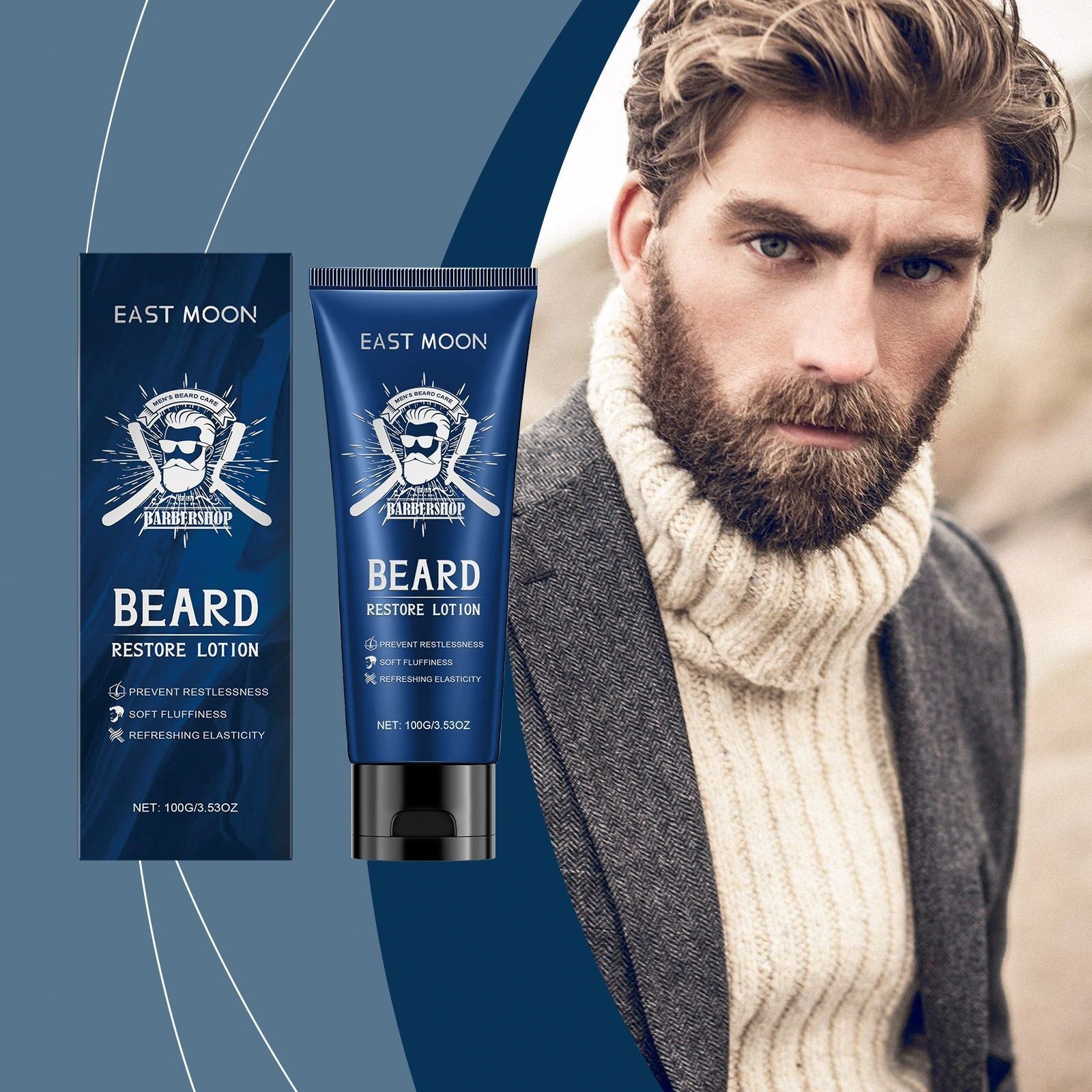 Revitalize Your Beard with Sandalwood Beard Conditioner, Hydrating, Repairing, and Softening ,100g