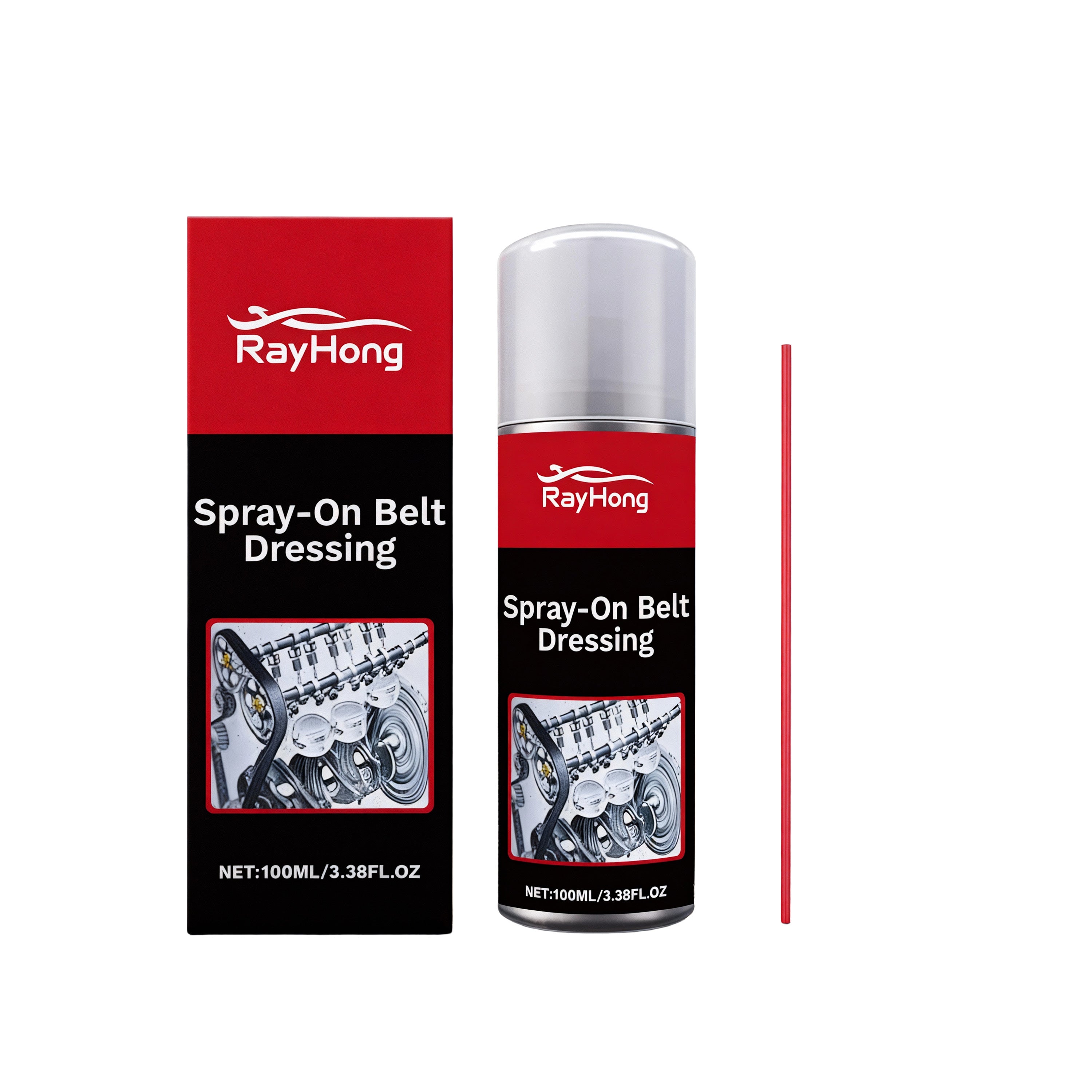 Automotive Engine Belt Lubricant, Clean and Lubricated, Rust Prevention, Noise Reduction ,1 set
