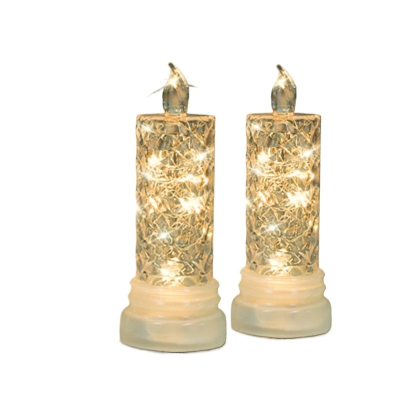 2pcs LED Tea Lights Wedding Table Candles Lamp for Wedding Birthday Party Home Decoration