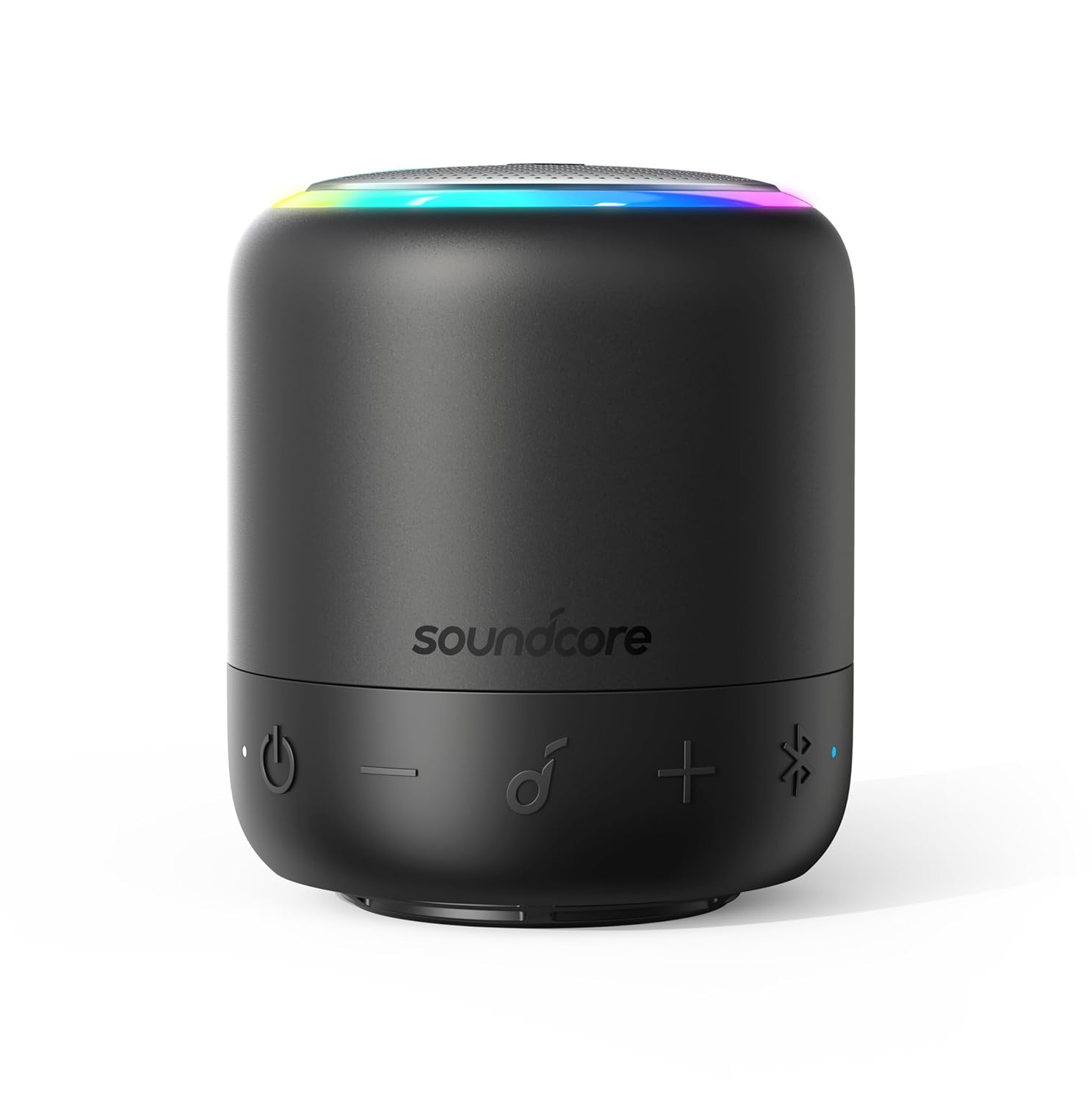 Anker Soundcore Mini 3 Pro Portable Bluetooth Speaker, 360° Sound, LED Lights, IPX7, 15H Playtime, Black