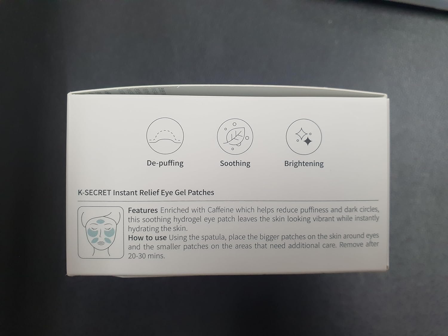 K-SECRET Instant Relief Eye Gel Patches (CAFFEINE)