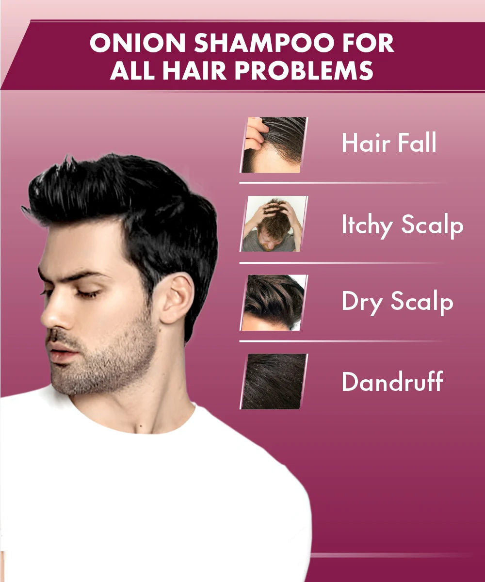 Urban Gabru Natural Onion shampoo for hair strengthening & hairfall control 200 gm