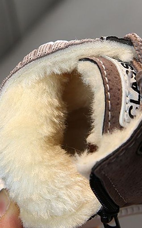 Kids Winter Martin Boots Children Plush Snow Shoes Toddler Warm Ankle Shoes