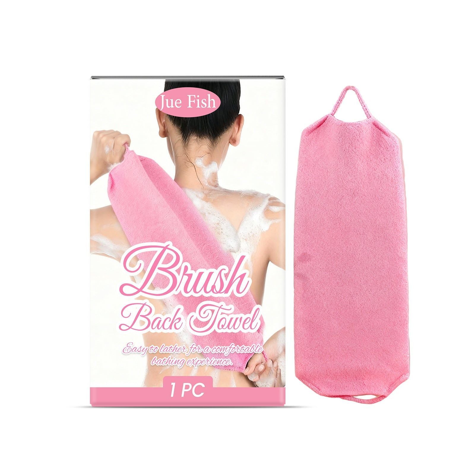 Back Scrubber, Soft Skin-Friendly Bath Towel for Easy Back Cleaning ,1pcs