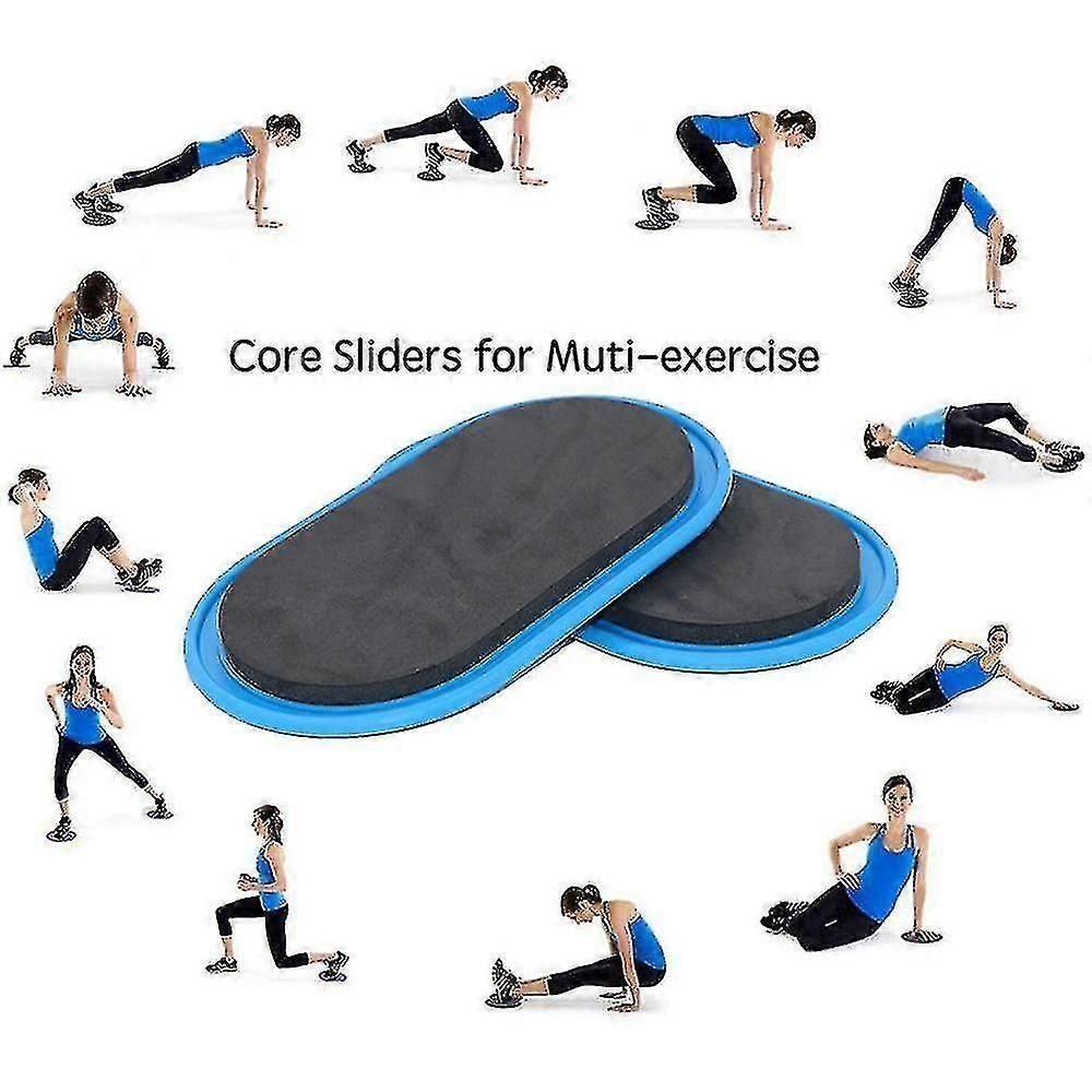 Core Sliders Discs for Carpet/Hardwood Floors - Full-Body Workout Gliders for Pilates, Yoga & Fitness Training