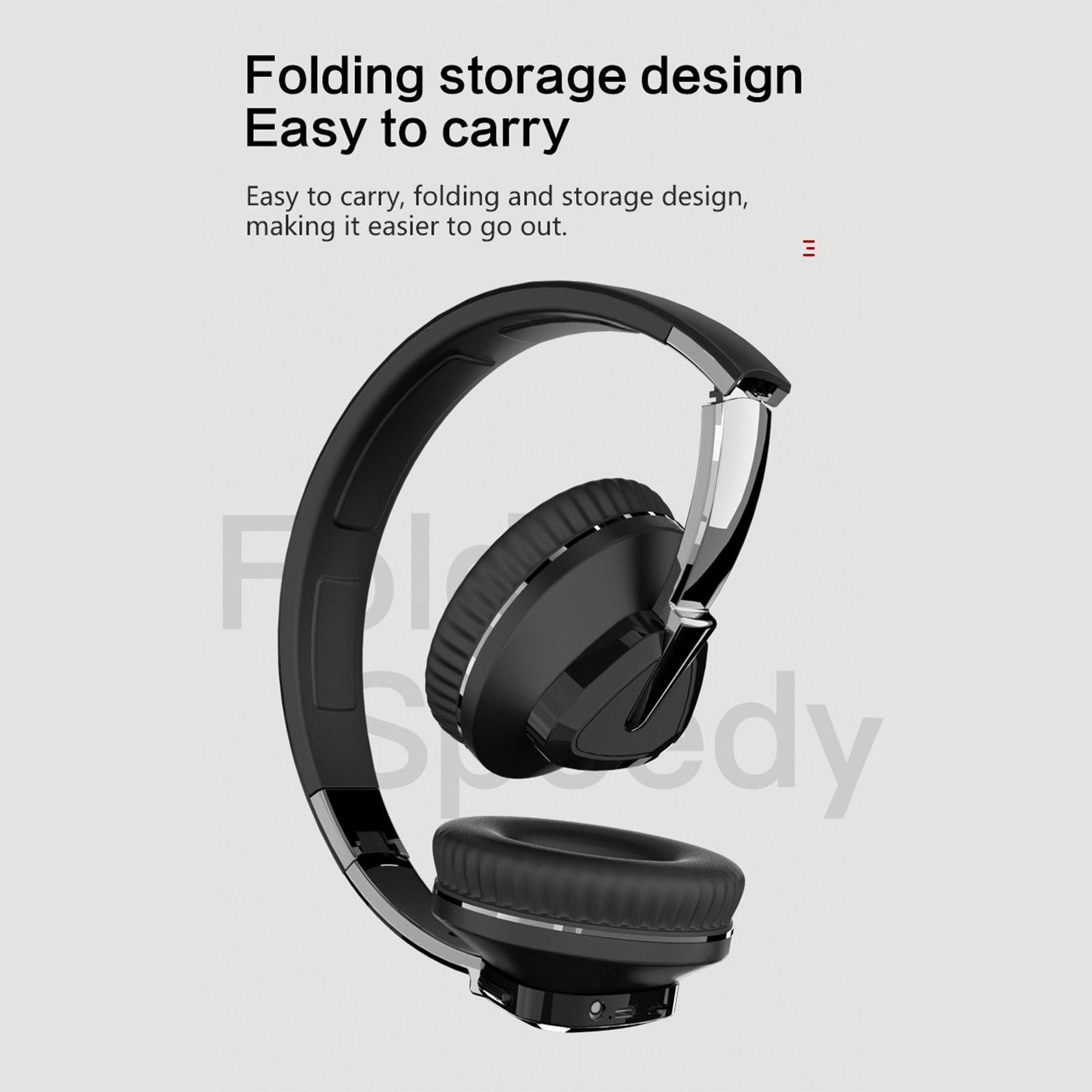 Noise Cancelling Bluetooth Headset Wireless Foldable Gaming Stereo Headphones