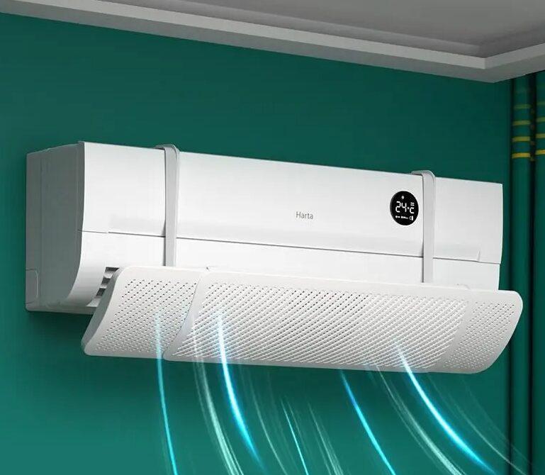 Air Conditioner Wind Deflector – White