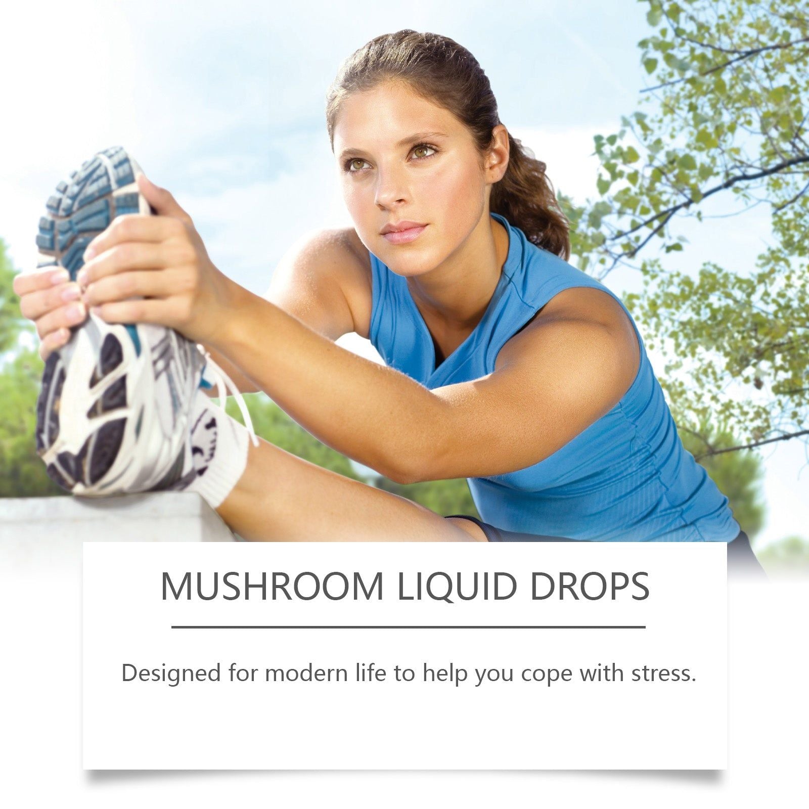 Boost Immunity with Mushroom Complex, Gentle Body Care Drops for Stress Relief ,60ml