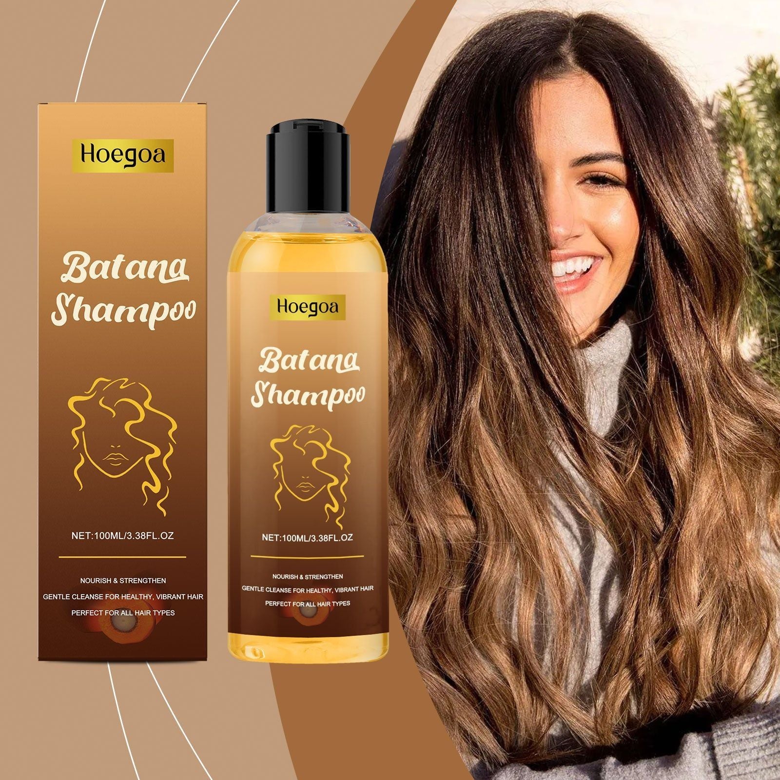 Batana Hair Care Shampoo, Gentle Hair Cleaning, Nourishing Moisture, Scalp Refresh ,100ml