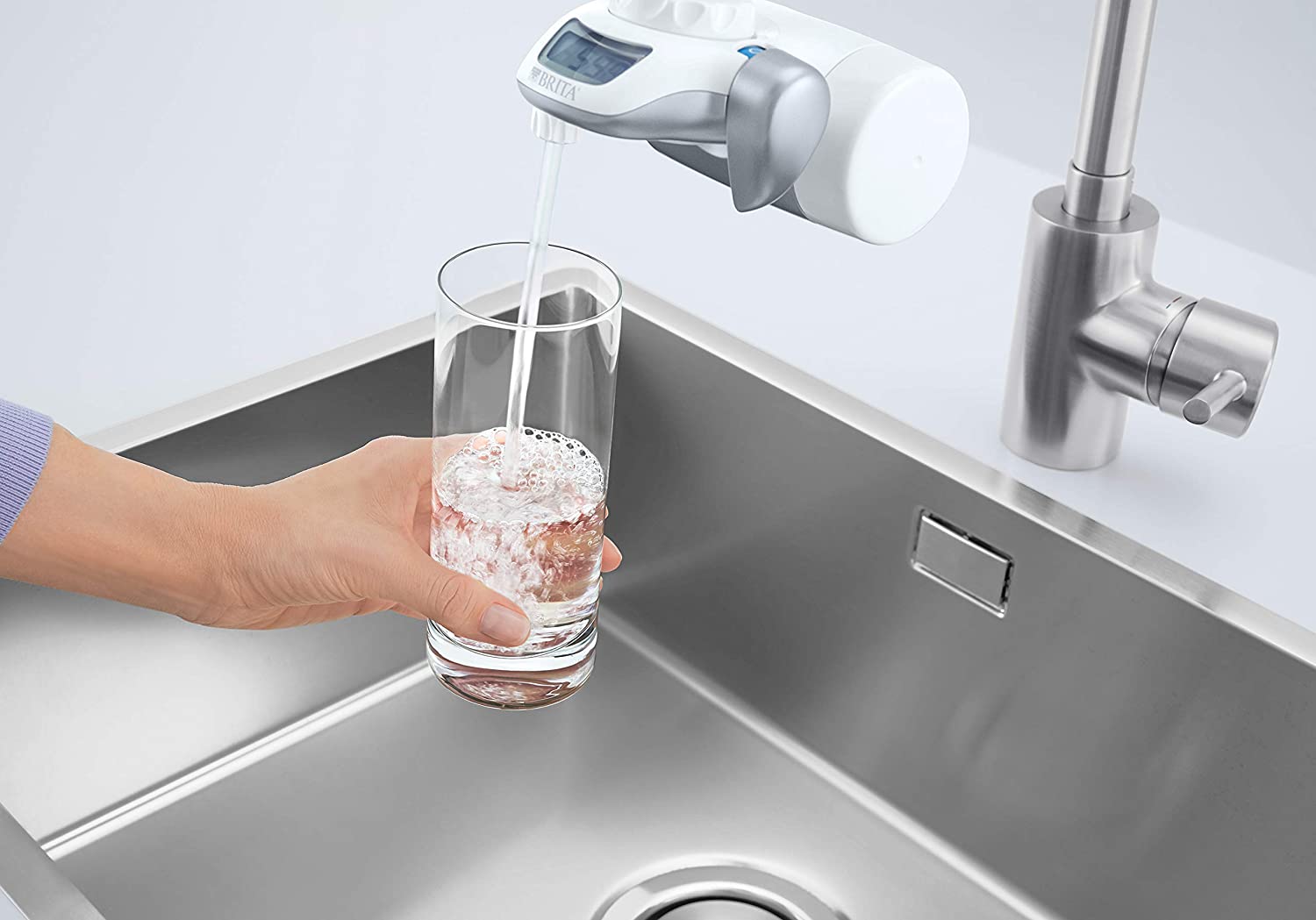 BRITA 1037406 On Tap HF Water Filter Cartridge - Compatible On Tap Filtration System - 600 litres of Excellent Taste Filtered Water
