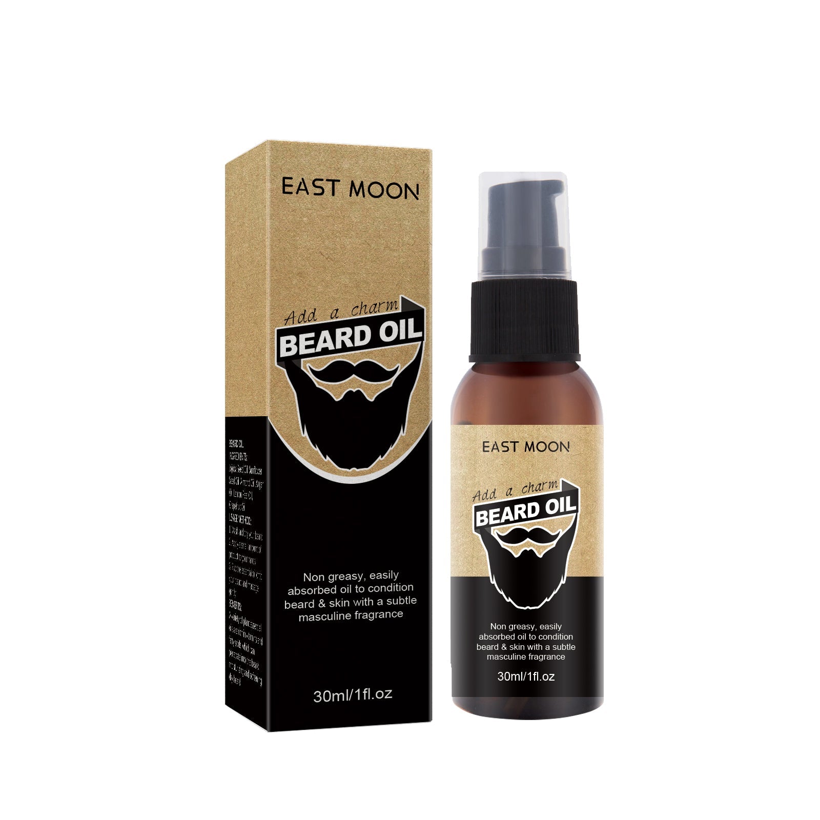 Men's Beard Care Oil, Moisturizing, Softening, Thickening, Natural, Styling, Grooming ,30ml
