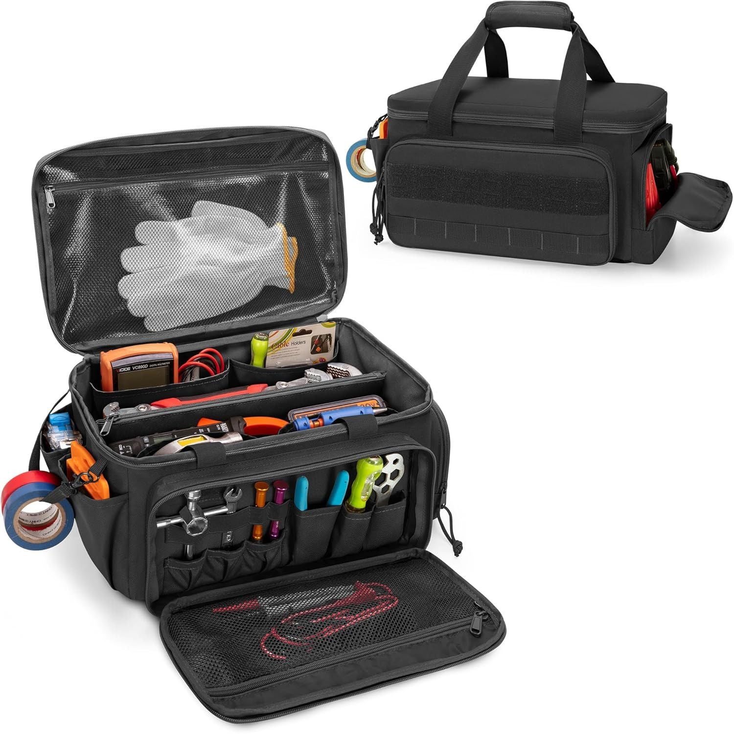 Tool Bag Hand Tool Storage Organizer Multi Functional Work Tote  for Men