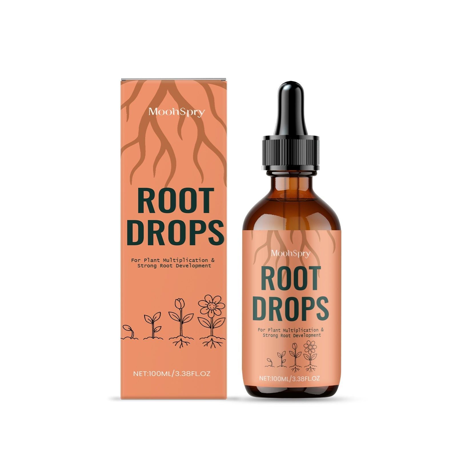 Boost Plant Nutrition, Rapid Root Growth Drops, Indoor Plant Fertilizer ,100ml