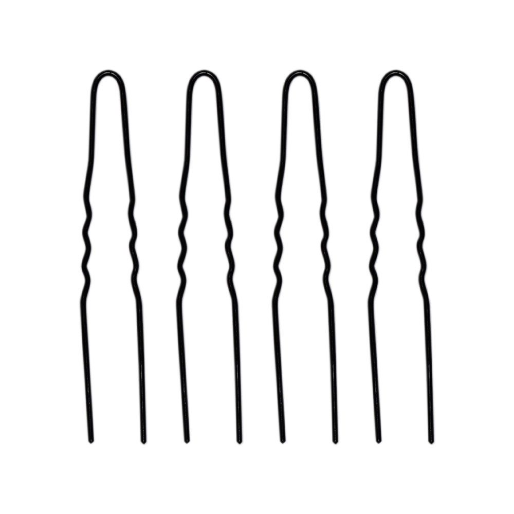 Locatelli Hair Pin Comune N.30, Waved Black, 500gm