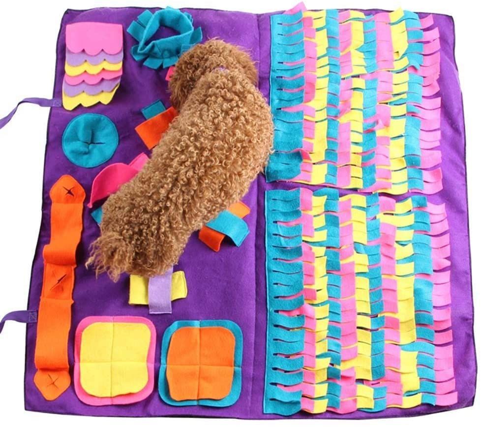 Pet Dog Sniffing Mat Find Food Training Pad Foraging Skill Blanket Puzzle Toy