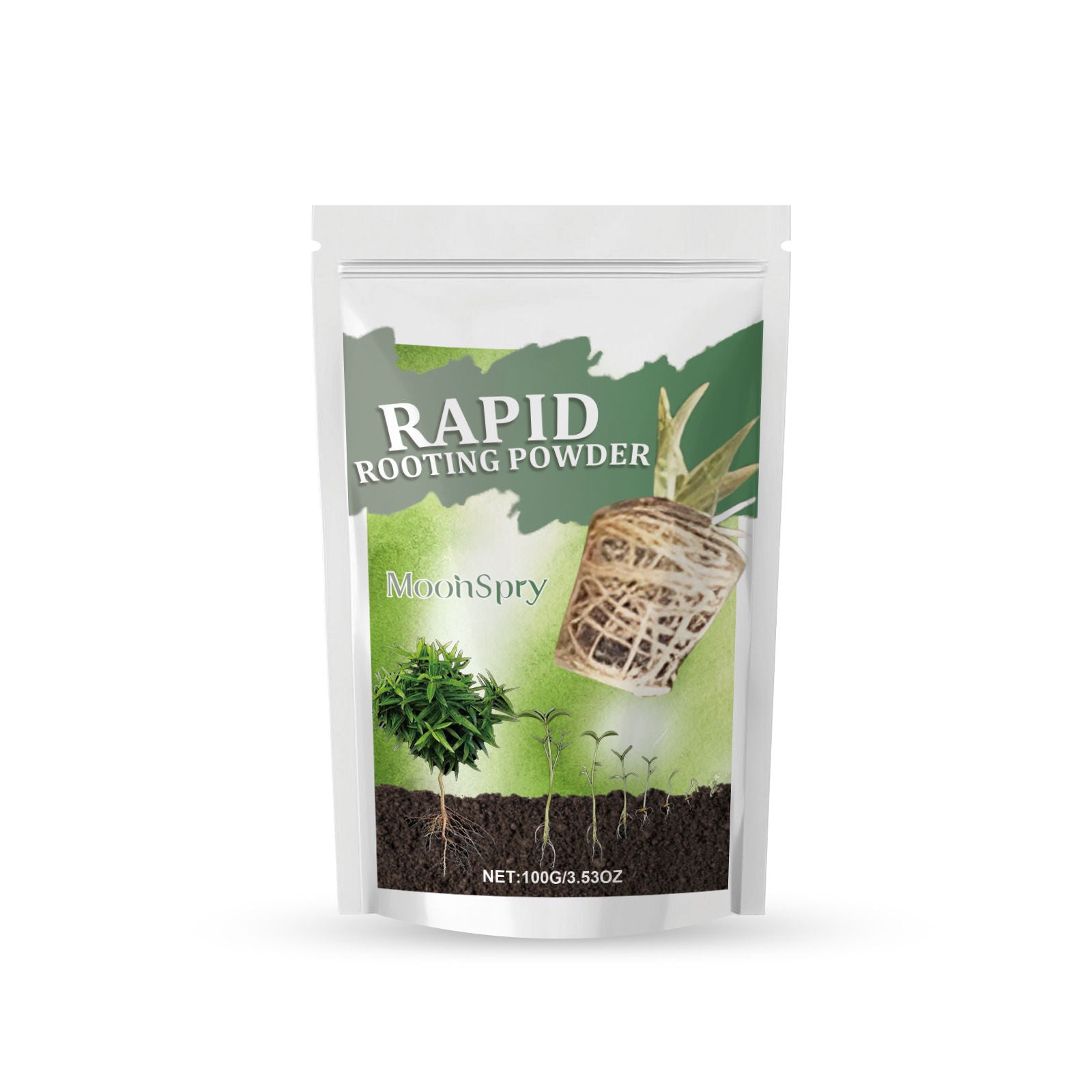 Boost Plant Growth with Root Powder, Organic Soil Nutrient, Root Development, Plant Health ,100g