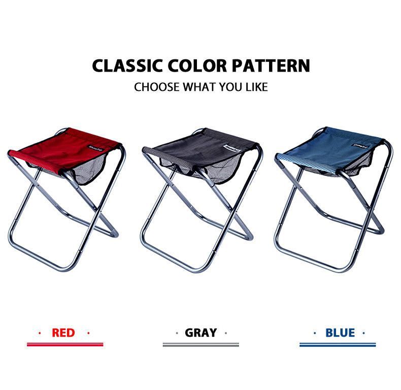 Outdoor Folding Stool Portable Small Chair For Camping Fishing Hiking Travel