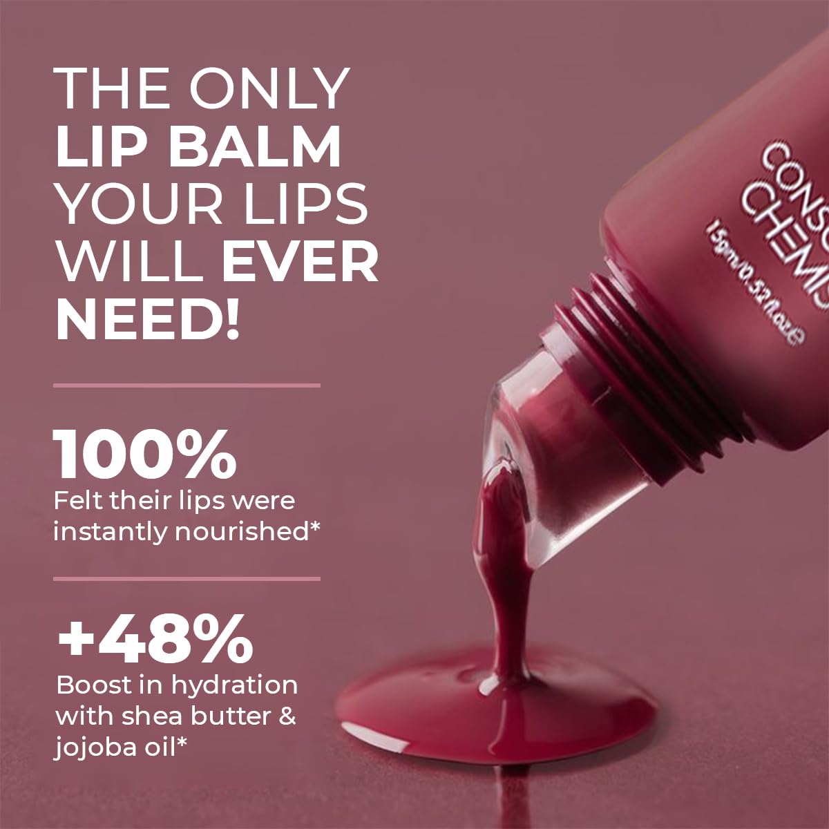 Conscious Chemist Peptide Lip Balm - Lush Lips with SPF15 | 15g