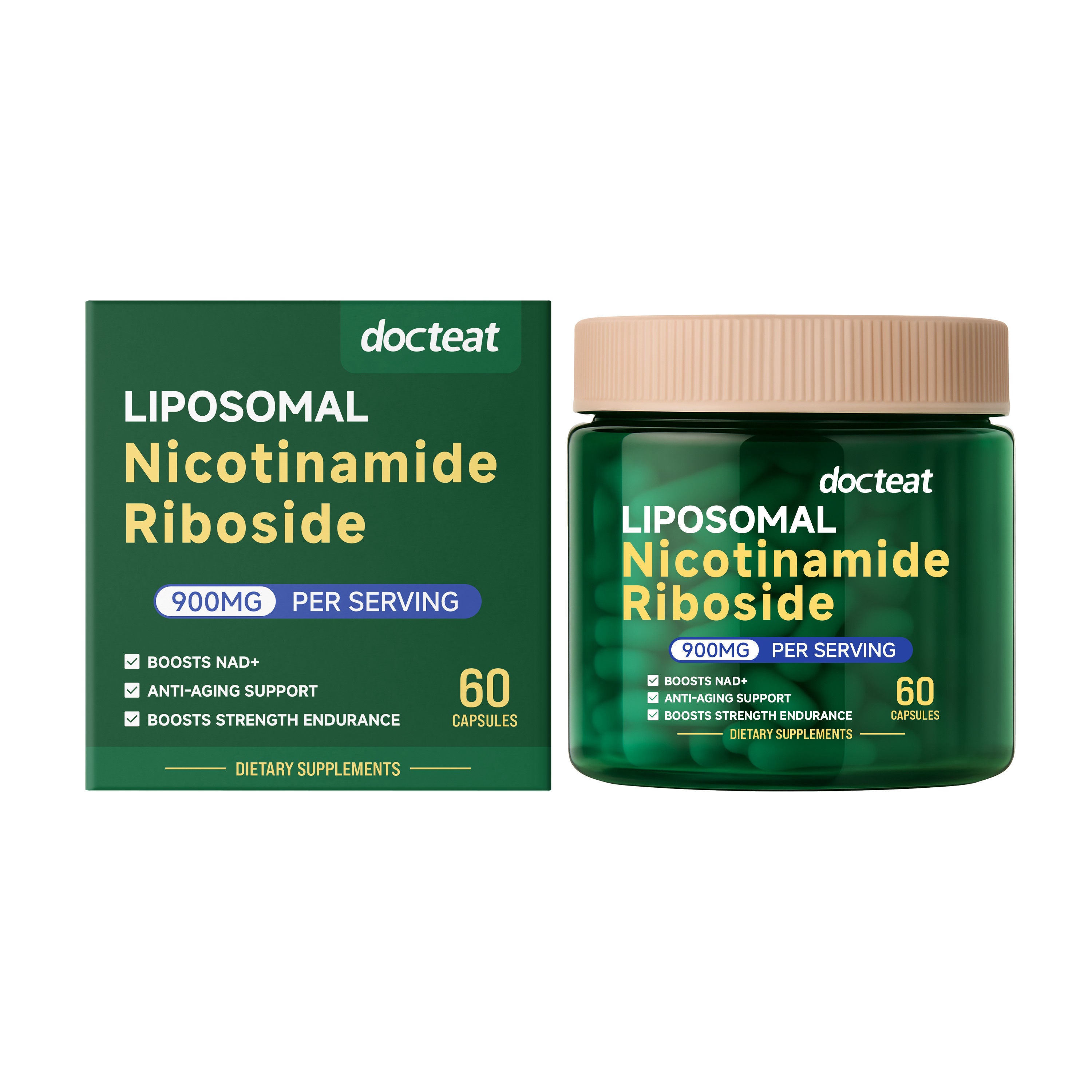 Boost Your Body Care with NAD+ Daily Supplement for Elderly Health, Support Vitality ,60pcs