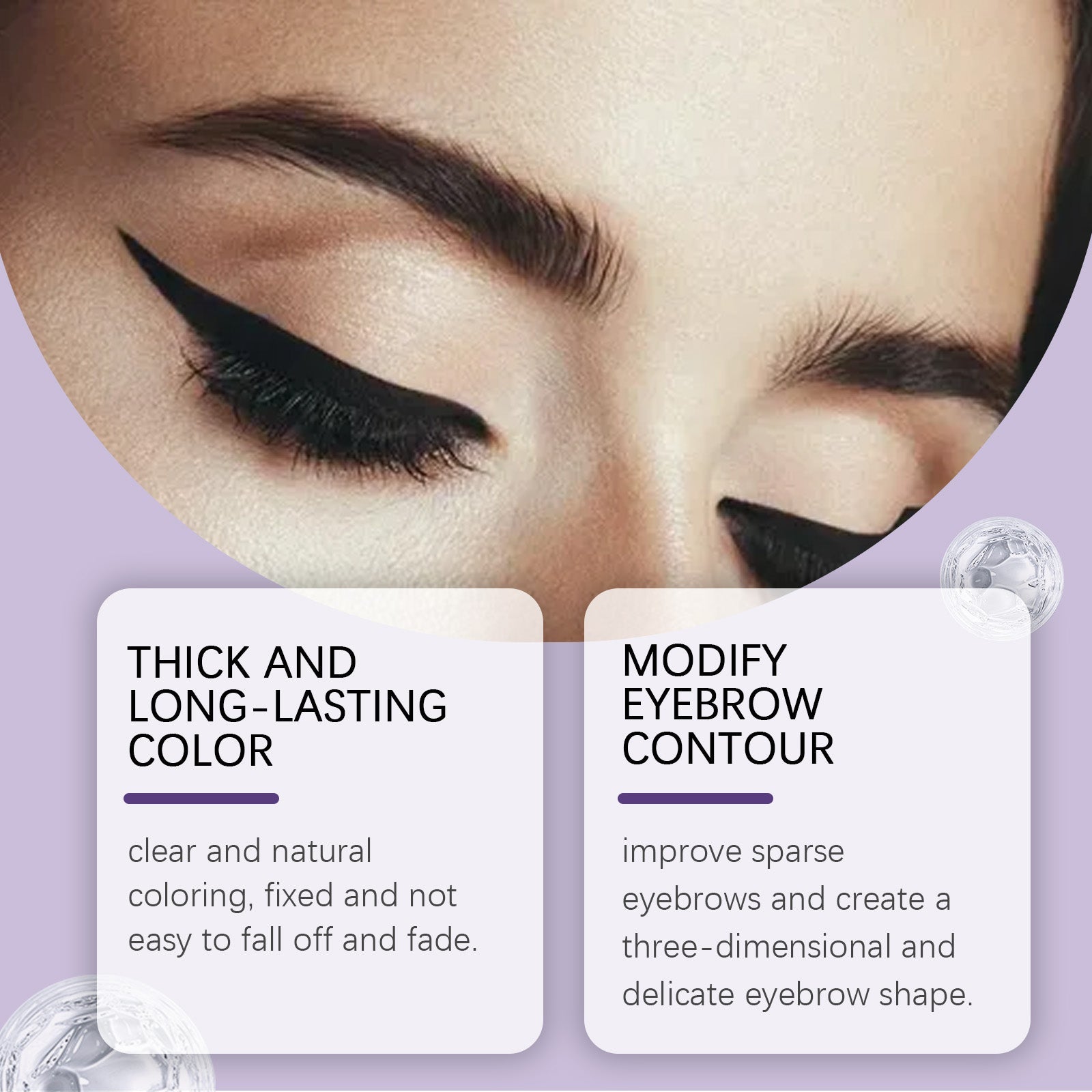 Black Peel-Off Eyebrow Cream, Natural, Easy to Use, Perfect for Sparse Brows ,10g