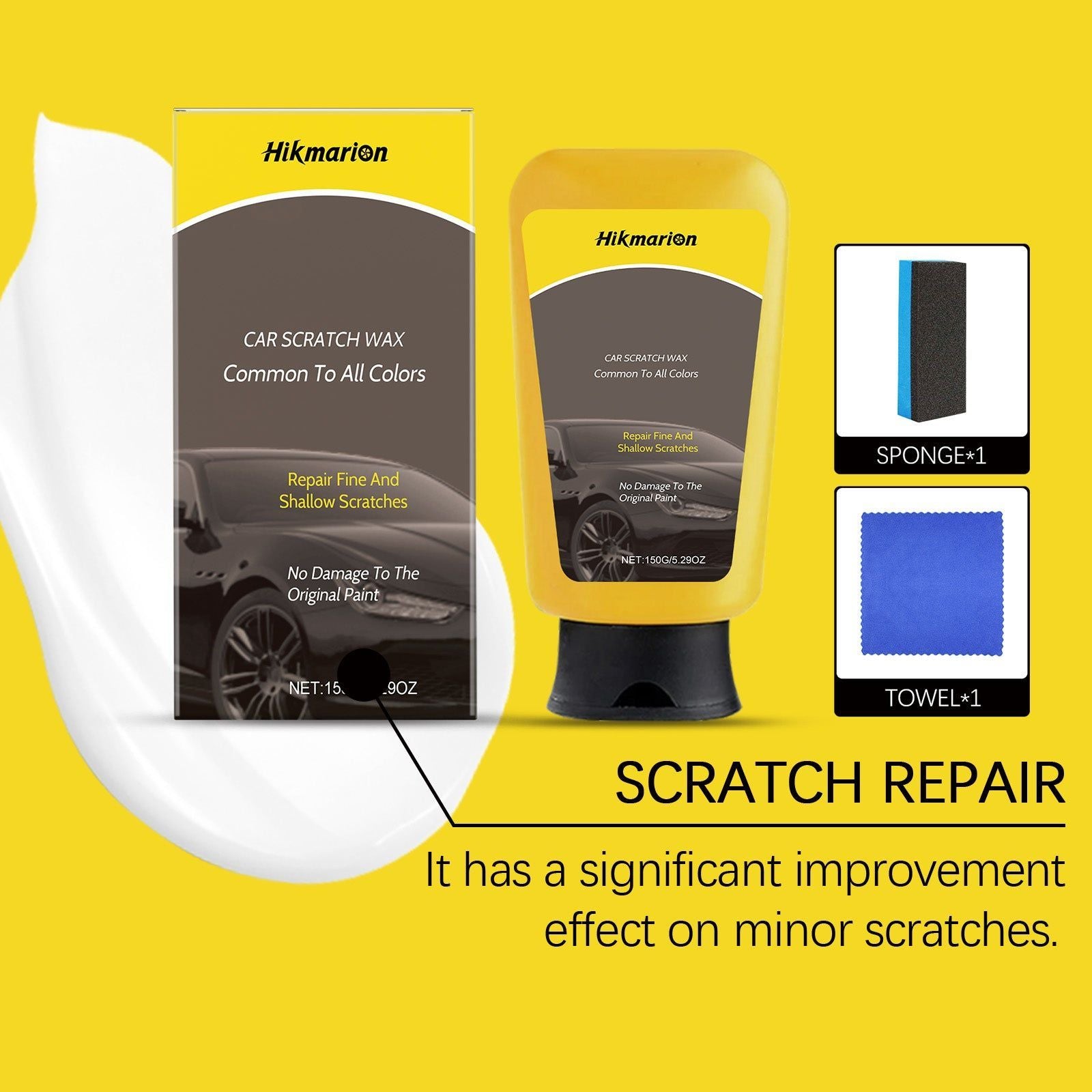 Car Scratch Wax Nano-Coating, Automotive Supplies, Scratch Repair, Shine & Protect ,1 set