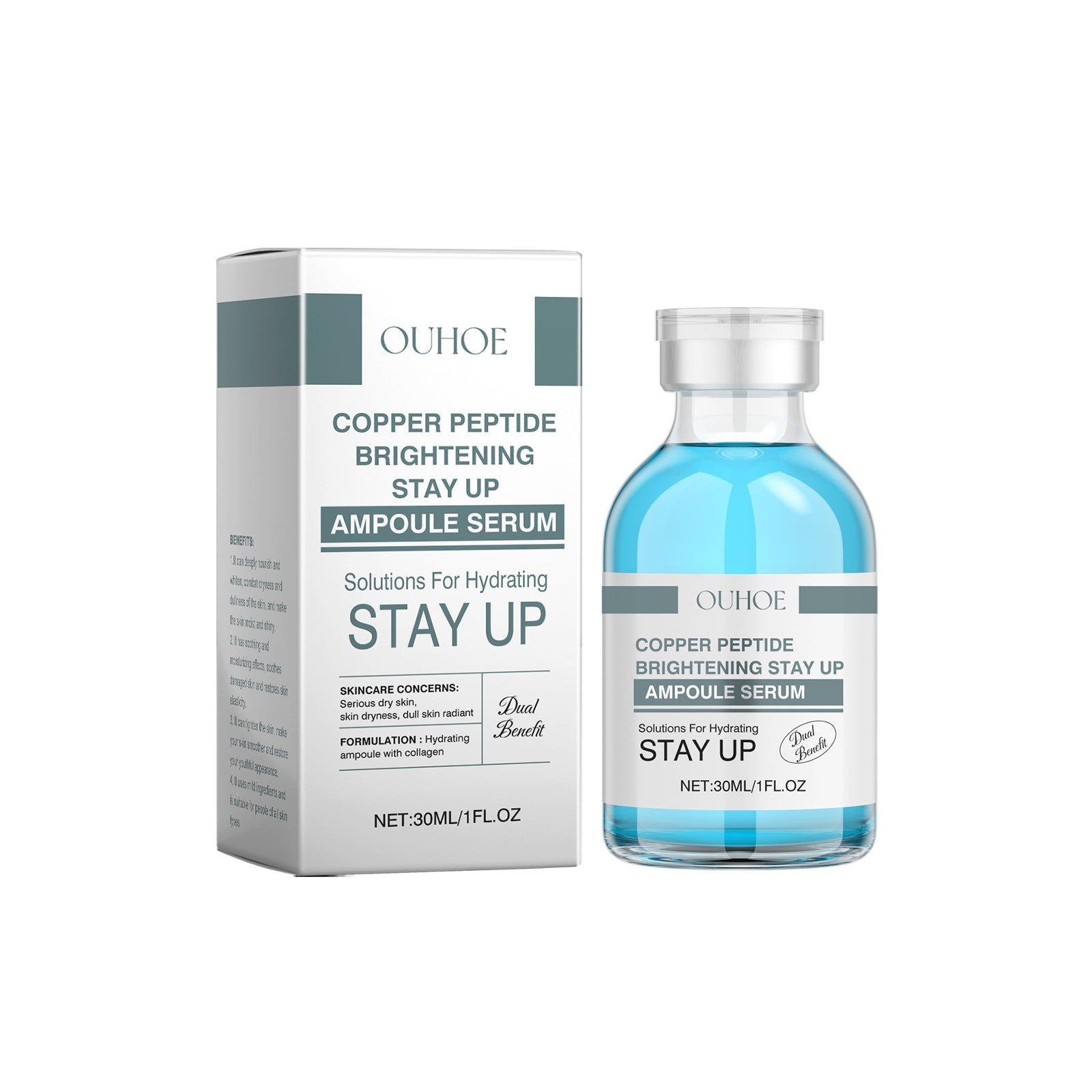 Ultimate Hydrating Moisturizer, Repair Skin, Reduce Wrinkles, Deep Moisture, Hyaluronic Acid Ampoule ,30ml